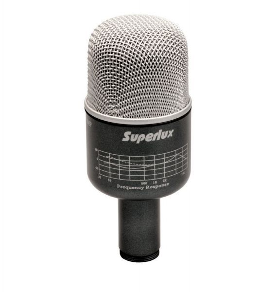 SUPERLUX PRO-218A ไมค์กระเดื่อง ไมโครโฟนสำหรับจ่อกระเดื่อง Kick Drum Microphone