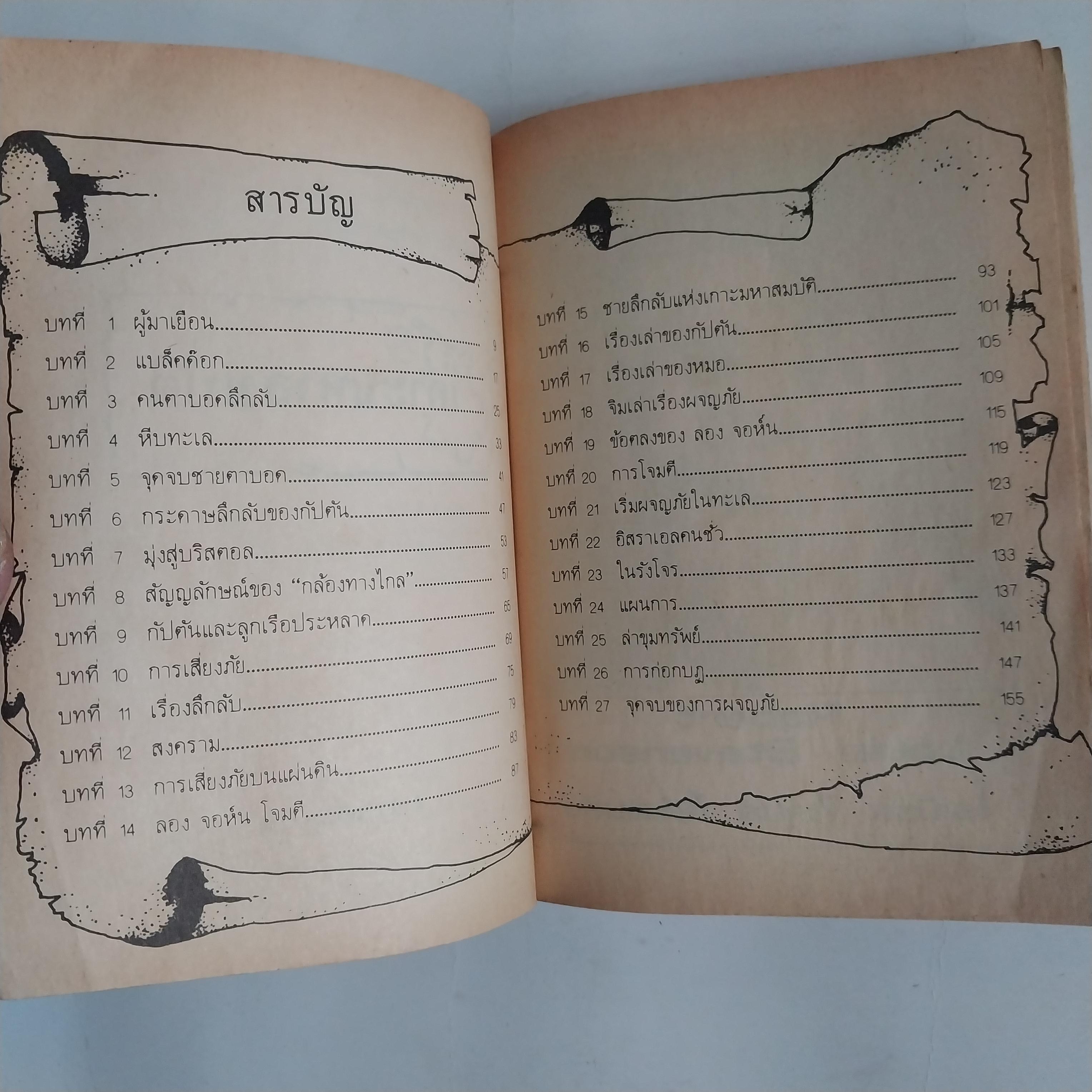 มีหลายภาพ หนังสือเล่มเล็ก เกาะมหาสมบัติ วรรณกรรมอมตะ โดย โรเบิร์ต หลุย สตีเฟ่น หนังสือเก่ามีตำหนิตามภาพ