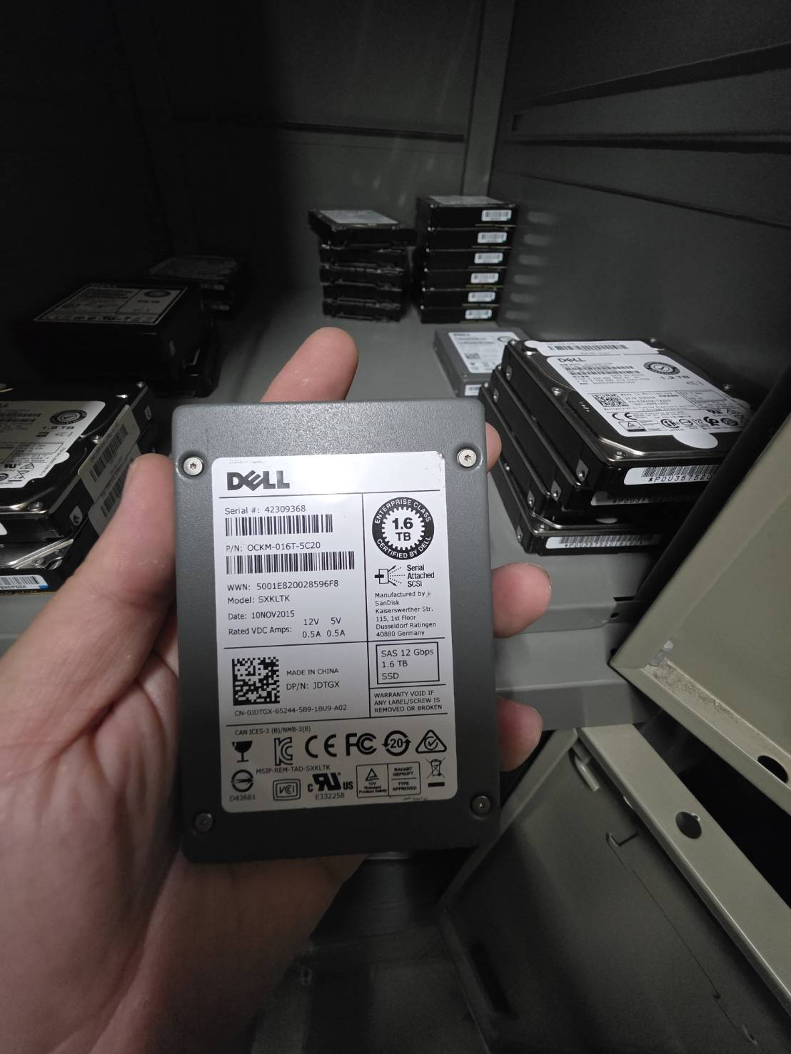 Dell Harddisk SAS SSD 1.6 TB