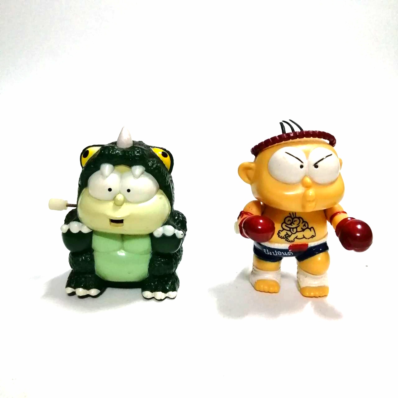 ตุ๊กตา ปังปอนด์ พรีเมี่ยมจาก 7-11 นักมวยปอนด์, ก๊อตจิปอนด์ **ลานช้าและเสื่อมตามอายุ มีตำหนิตามภาพ ทั้งชุด2 ตัวขนาดตามภาพ