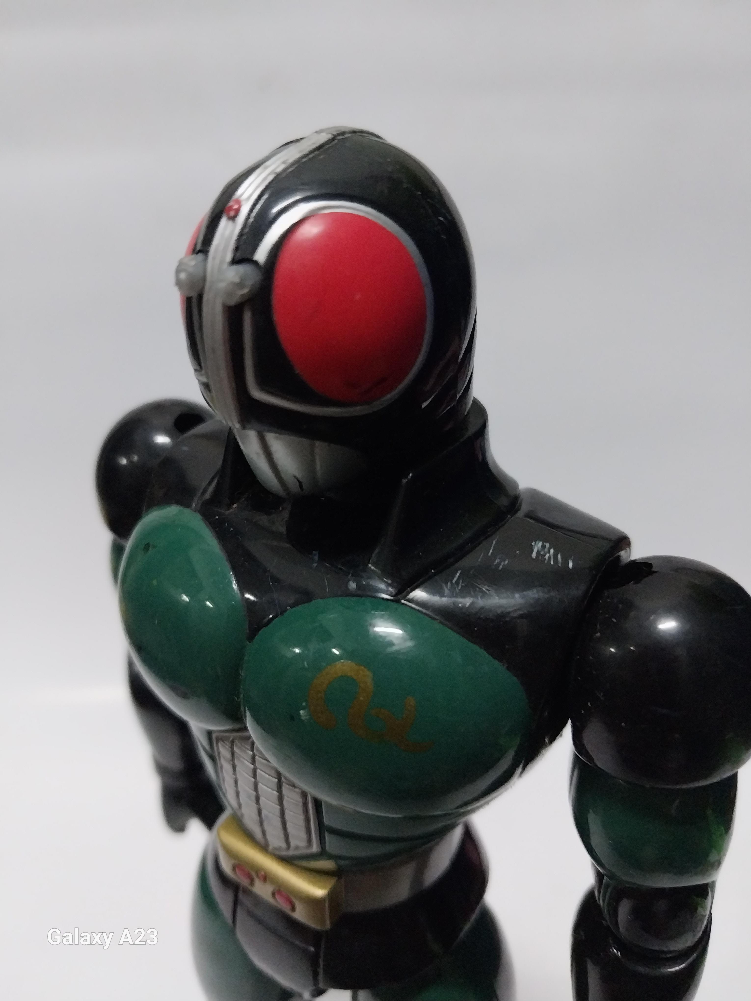 มีหลายภาพ ,**ไม่มีเขา มือชำรุด สีมีรอยบ้าง ตามภาพ มาส์คไรเดอร์แบล๊ค RX Posable Action Figure ขนาด 8 นิ้ว ข้อต่อทั้งตัว ไม่หลวม