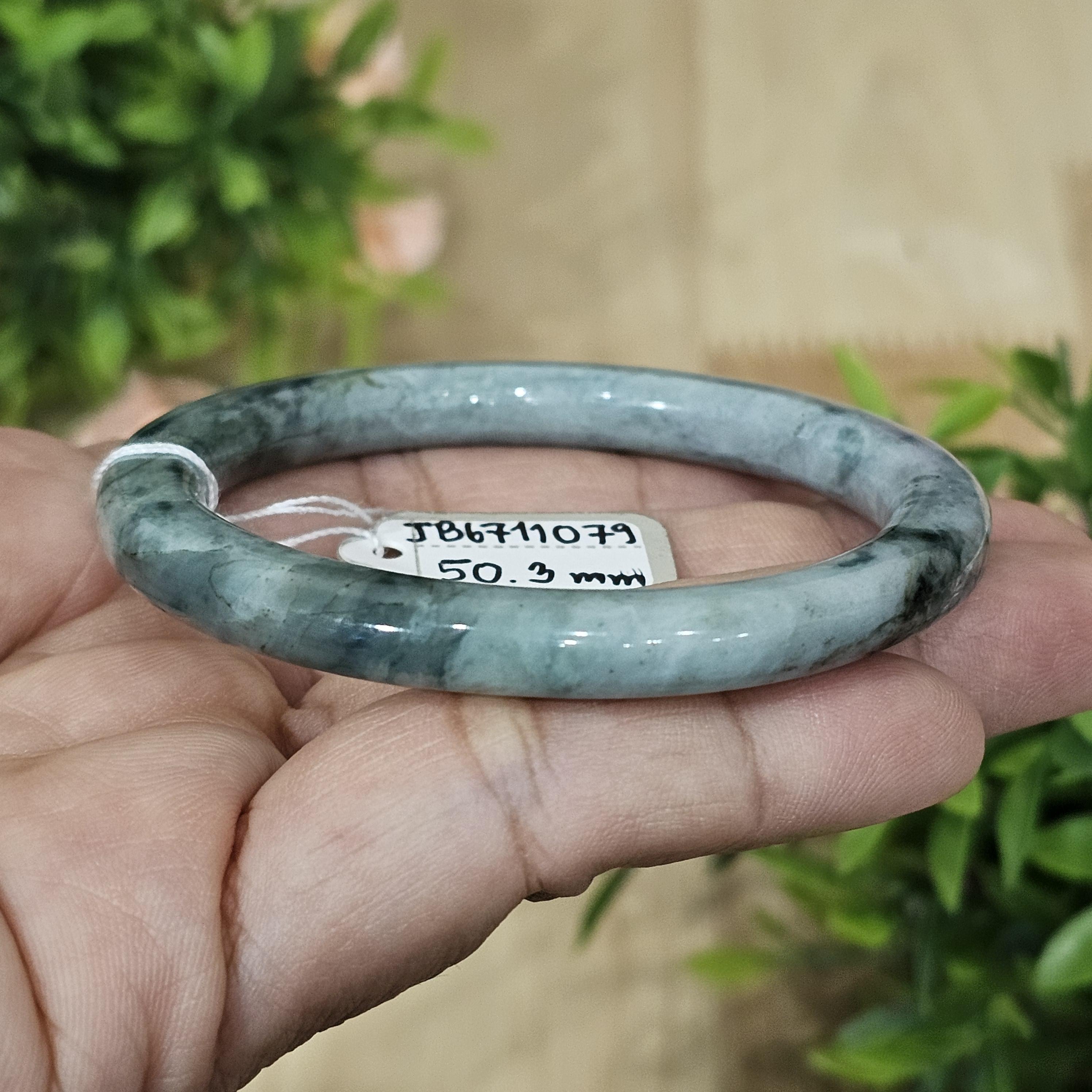 JB6711079 หยก พม่า แท้ Jade กำไลหยก (Jadeite bracelet) พม่า (Myanmar) 50.3 มม.