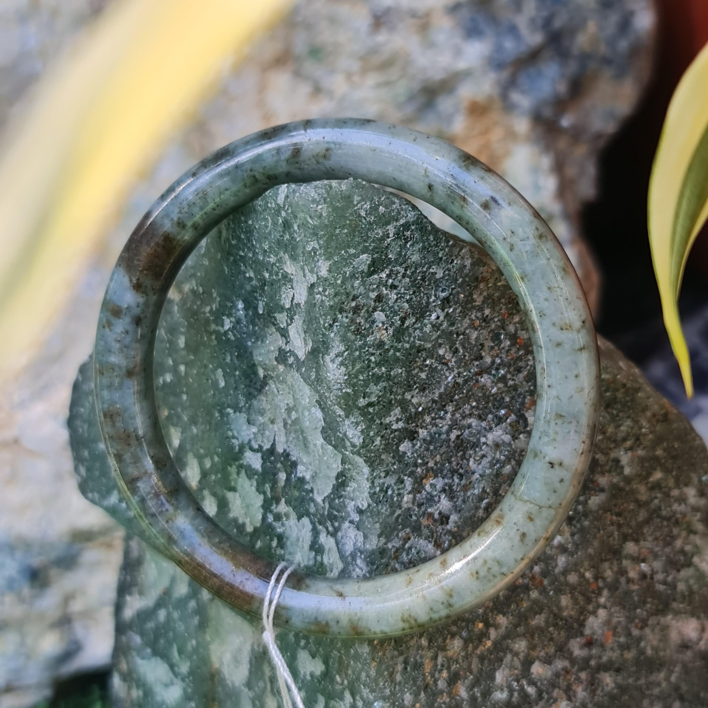 JB6711067 หยก พม่า แท้ Jade กำไลหยก (Jadeite bracelet) พม่า (Myanmar) 50.7 มม.