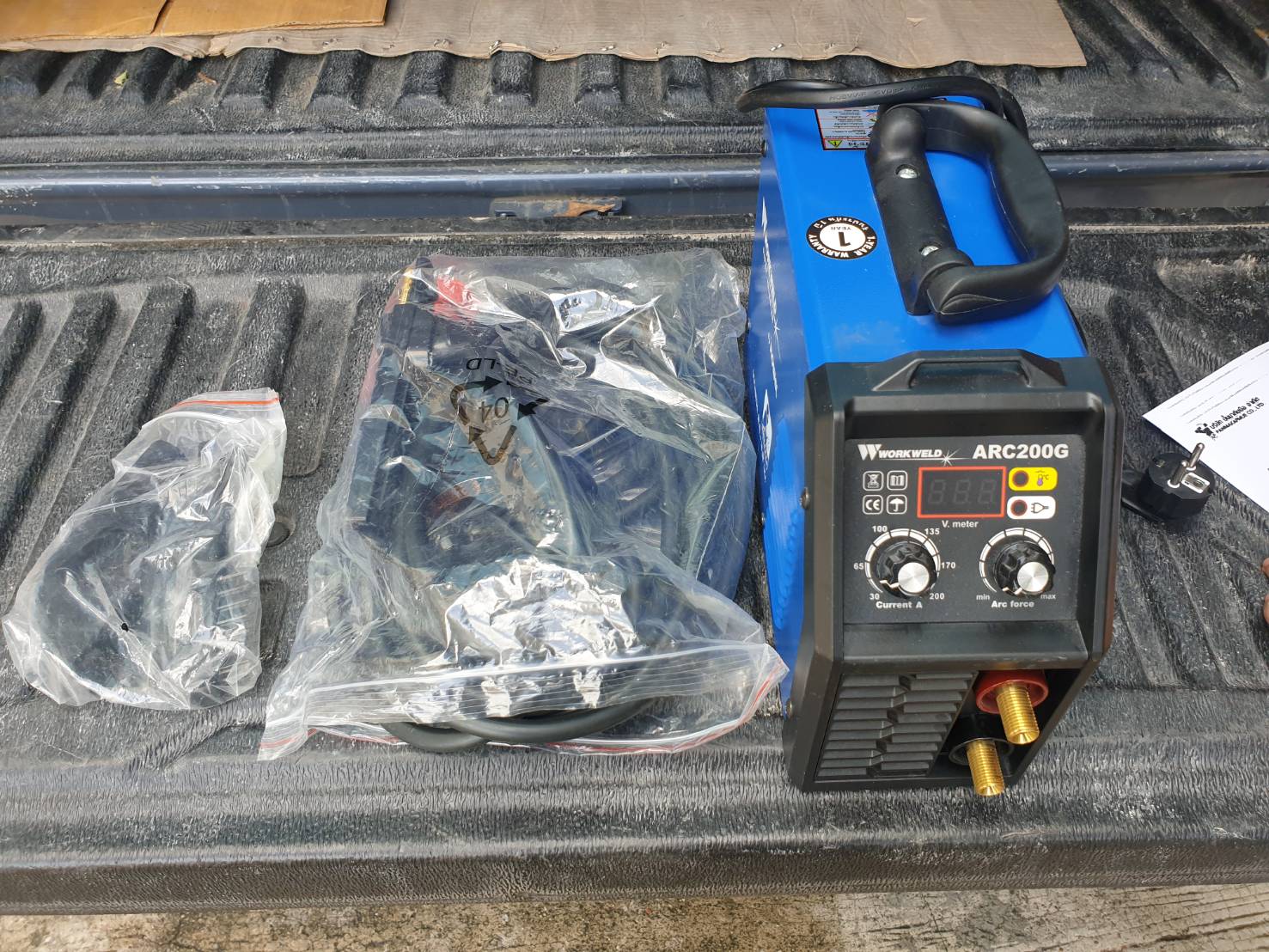 Electric Welding WORKWELD ARC-200G Power 200 A Blue