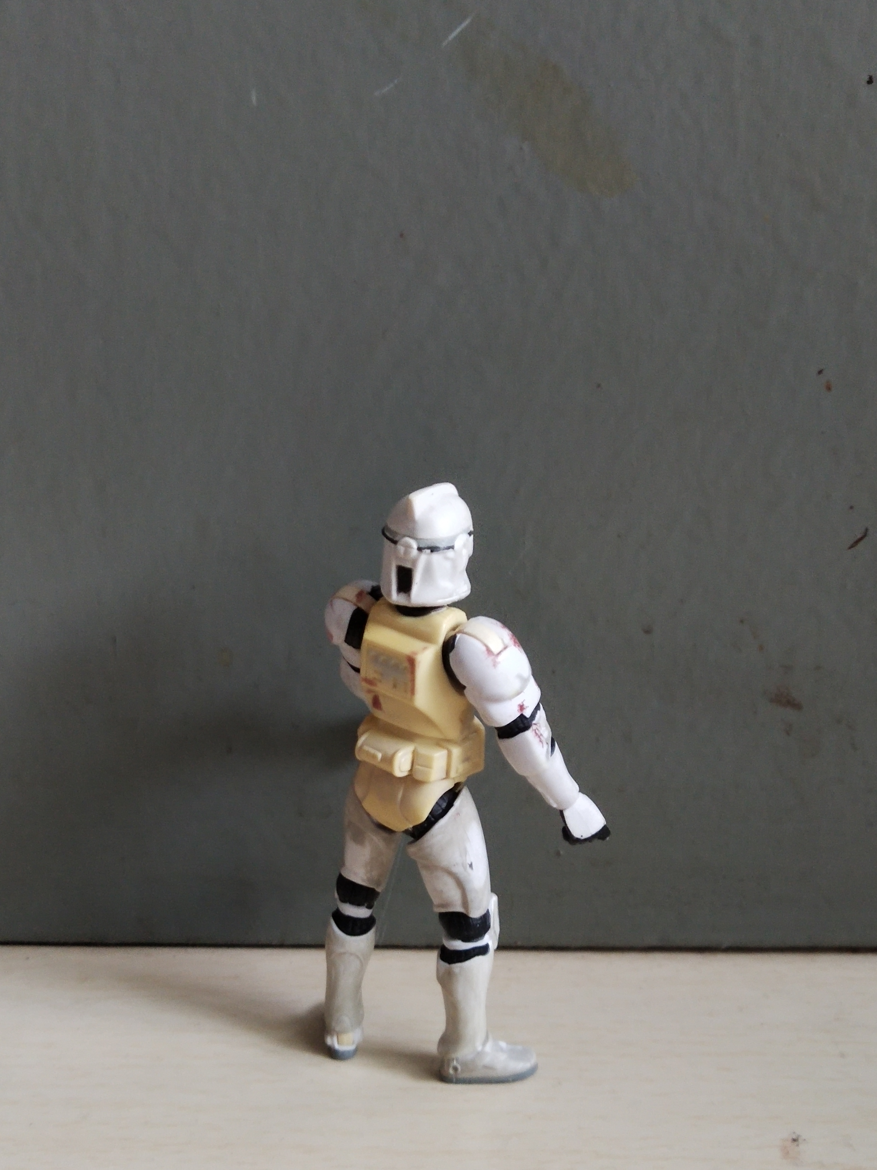 มีหลายภาพ ฟิกเกอร์ โคลนทรูปเปอร์ ขนาดประมาณ 10 ซม. จากภาพยนต์ Star Wars, Attack of the Clone