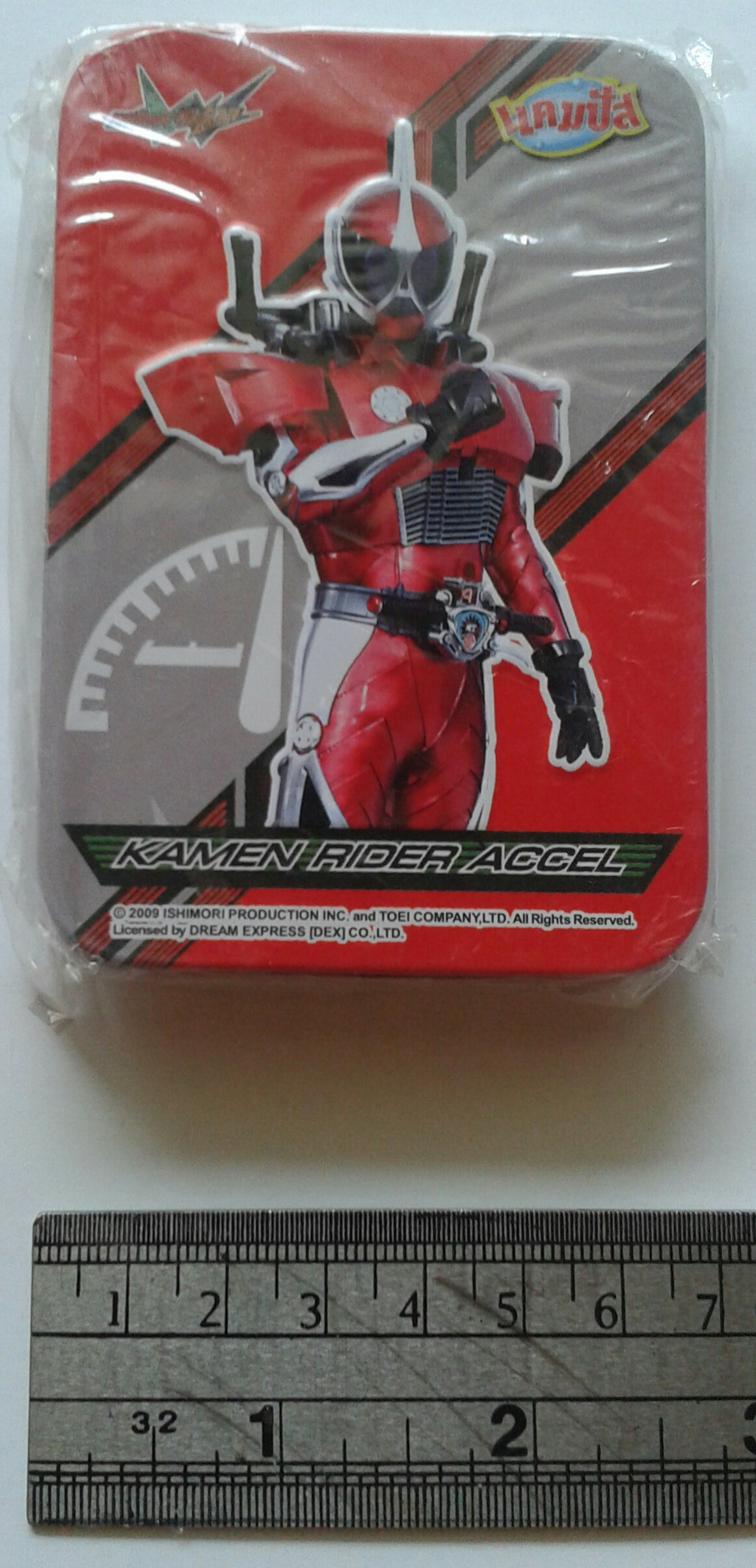 กล่องโลหะ ลาย มาสค์ไรเดอร์ ดับเบิ้ล Masked Rider Double ขนาดตามภาพ มี 6 ลาย