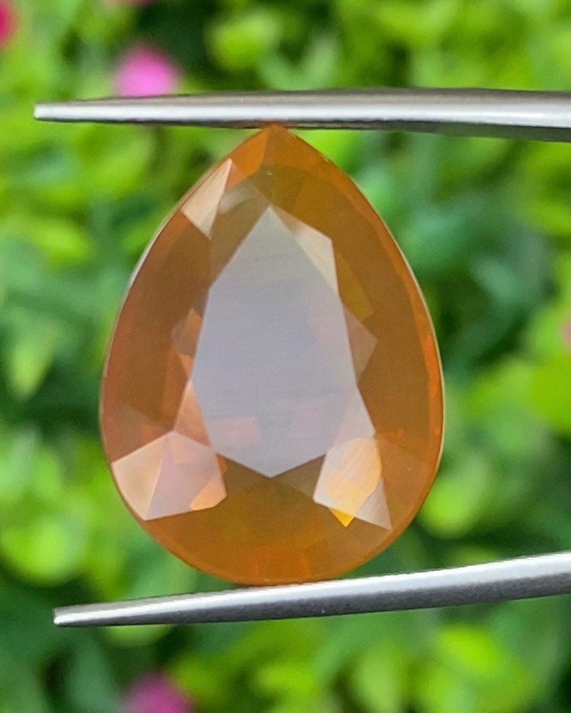 พลอย โอปอล Opal 12.04 กะรัต (Cts.) พลอยแท้ อัญมณีมงคลประจําวันเกิด เครื่องประดับพลอย