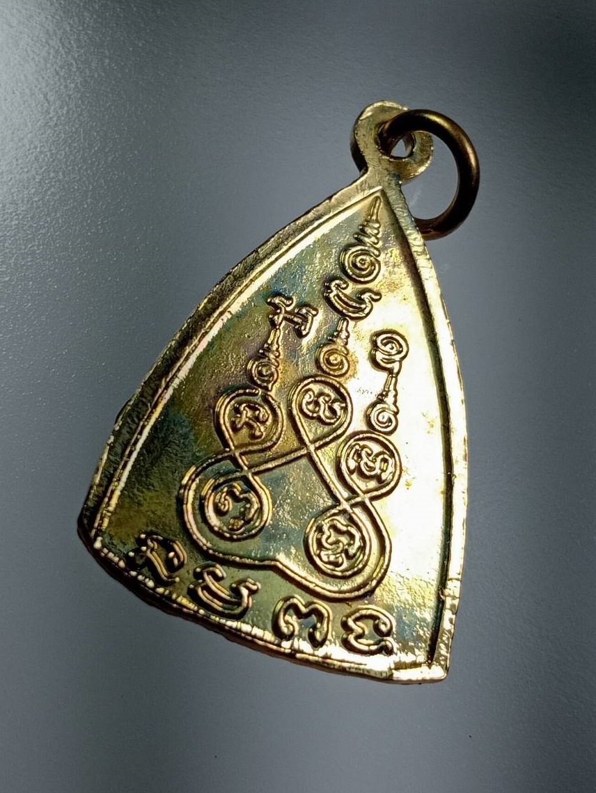 A7653 เหรียญลงยา หลวงพ่อโสธร วัดโสธรวราราม จ.ฉะเชิงเทรา หลังยันต์ห้า