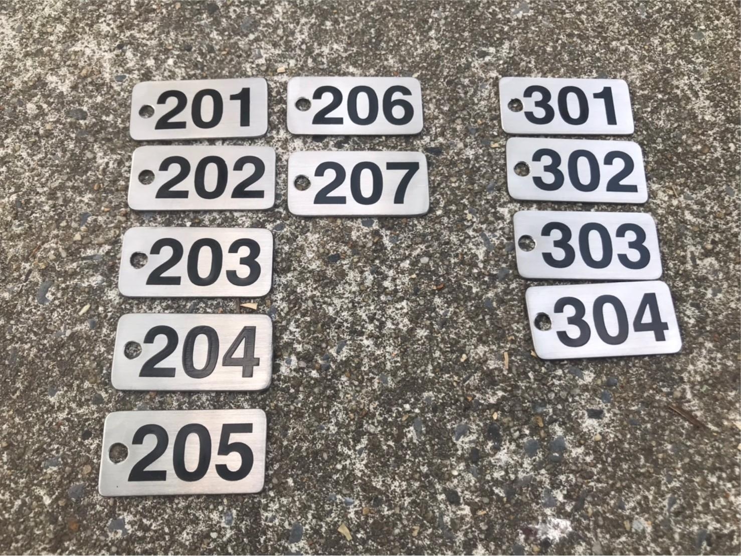 ป้ายเลขที่บ้าน แผ่นเรียบกัดกรด