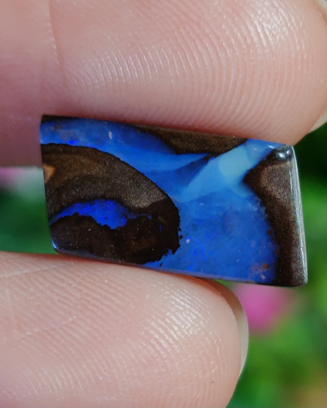 พลอย โบลเดอร์ โอปอล ออสเตรเลีย Australian Boulder Opal 7.00 กะรัต (Cts.) พลอยแท้ อัญมณีมงคลประจําวันเกิด เครื่องประดับพลอย
