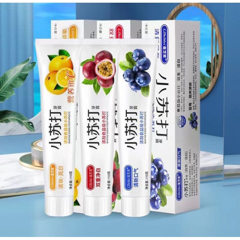 1 PV.ยาสีฟันเบกกิ้งโซดาแบบหลอด มี 3 สูตร 110g.