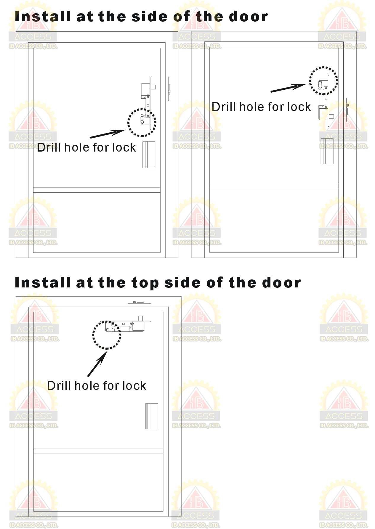 Dead Bolt Lock (power to open) ยี่ห้อ SOCA รุ่น SL-120B