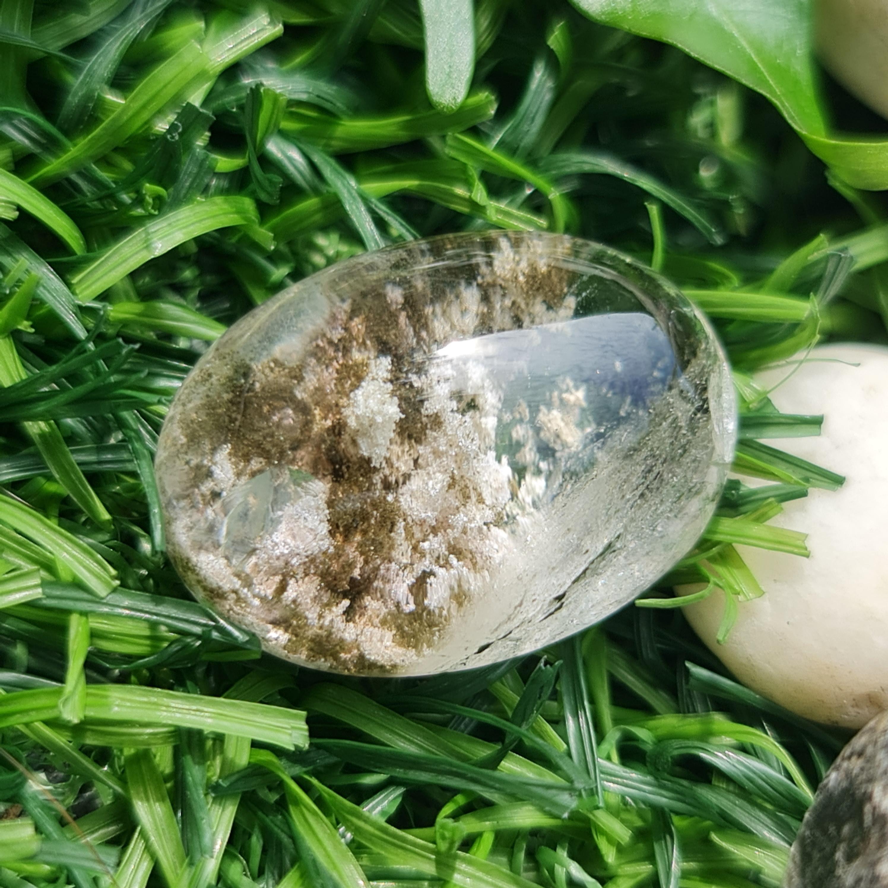 โป่งข่าม ควอตซ์ Rutilated Quartz 34.23 กะรัต Cts. พลอยแท้ อัญมณีมงคลประจําวันเกิด เครื่องประดับพลอย