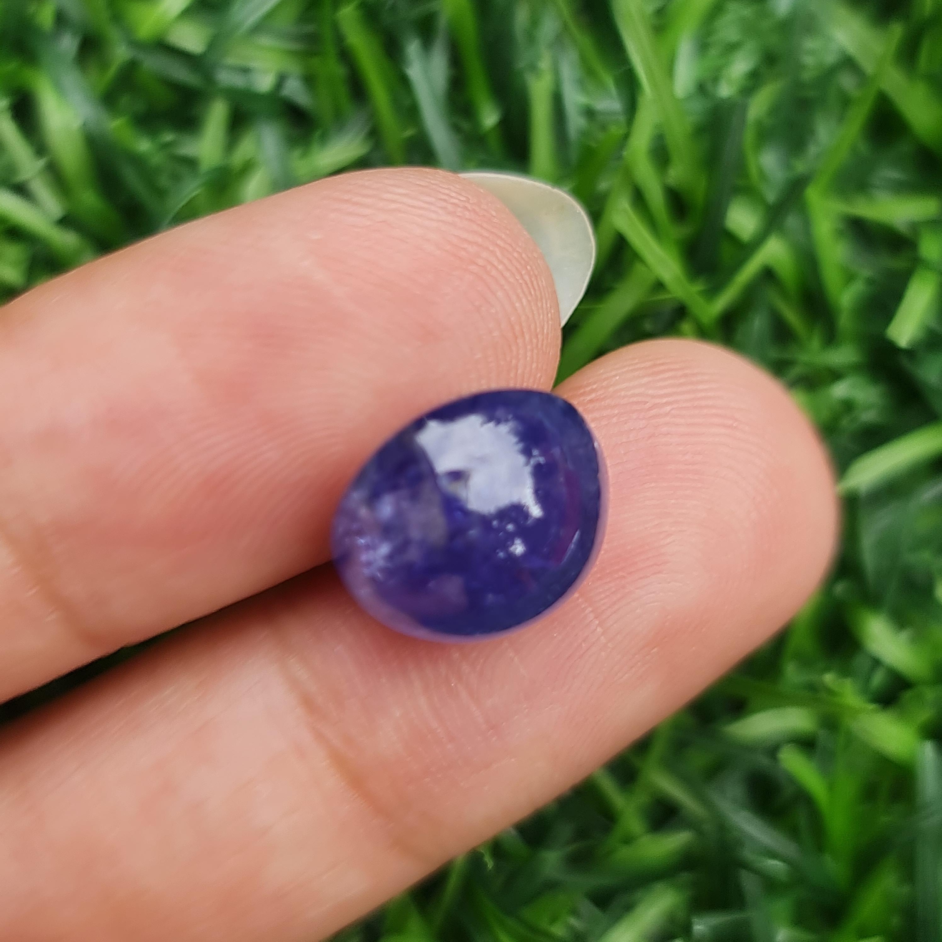 พลอย แทนซาไนท์ Tanzanite 8.94 กะรัต (Cts.) พลอยแท้ อัญมณีมงคลประจําวันเกิด เครื่องประดับพลอย