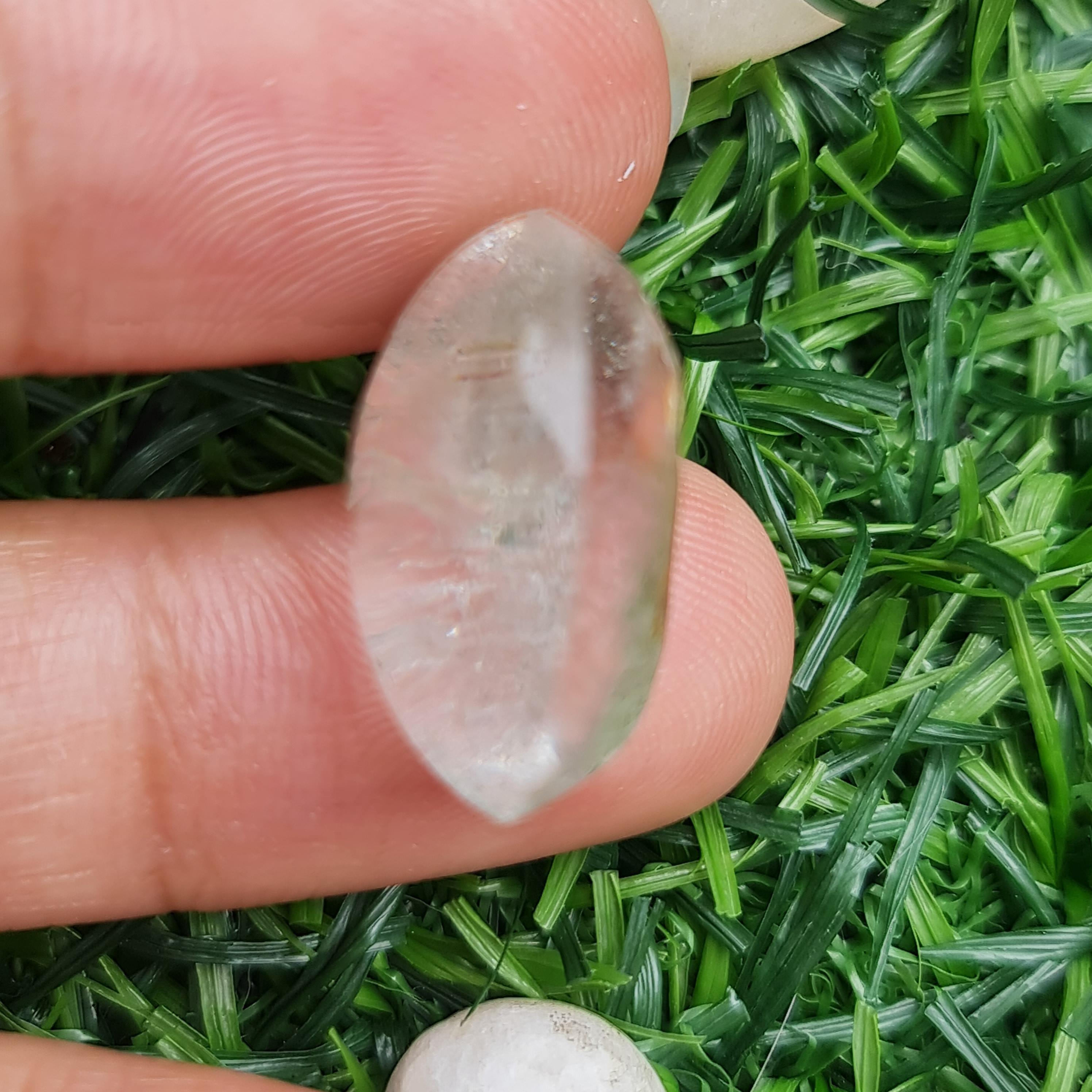 โป่งข่าม ควอตซ์ Rutilated Quartz 31.58 กะรัต Cts. พลอยแท้ อัญมณีมงคลประจําวันเกิด เครื่องประดับพลอย