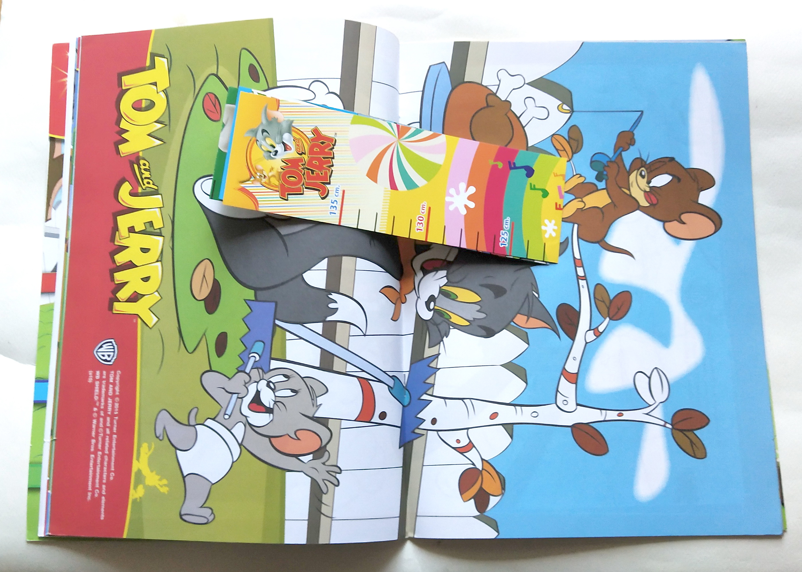 หนังสือการ์ตูนเก่า แถมที่วัดส่วนสูงฟรี Tom and Jerry เล่ม 19 ฉบับ มกราคม ถึง กุมภาพันธ์ 2558 สนุกสนานและเรียนรู้ 2 ภาษาไทยอังกฤษ