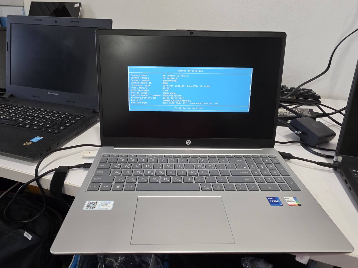 Notebook HP Laptop 15-fd0xxx i7-1355U Ram 32GB m.2 512GB Key Eng/เกาหลี
