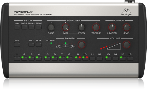 Behringer POWERPLAY P16-M 16-Channel Digital Personal Mixer