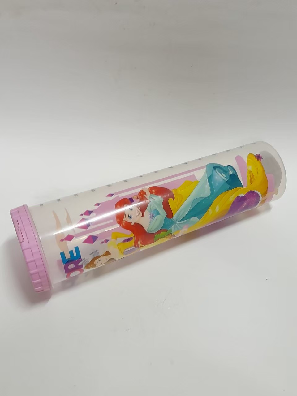 มีหลายภาพ,,กระบอกพลาสติก ลายรวมเจ้าหญิงดีสนีย์ ขนาดใหญ่ ตามรูป