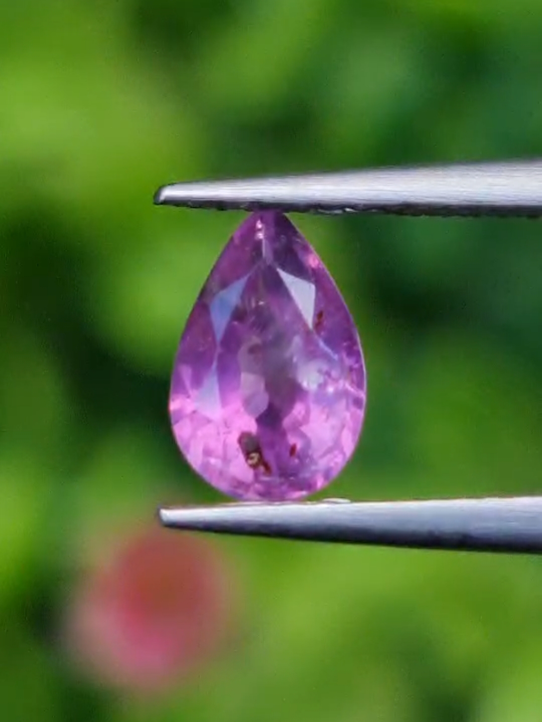 พลอย เพอเพิล แซฟไฟร์ สีม่วง Purple Sapphire 0.94 กะรัต (Cts.) พลอยแท้ อัญมณีมงคลประจําวันเกิด เครื่องประดับพลอย