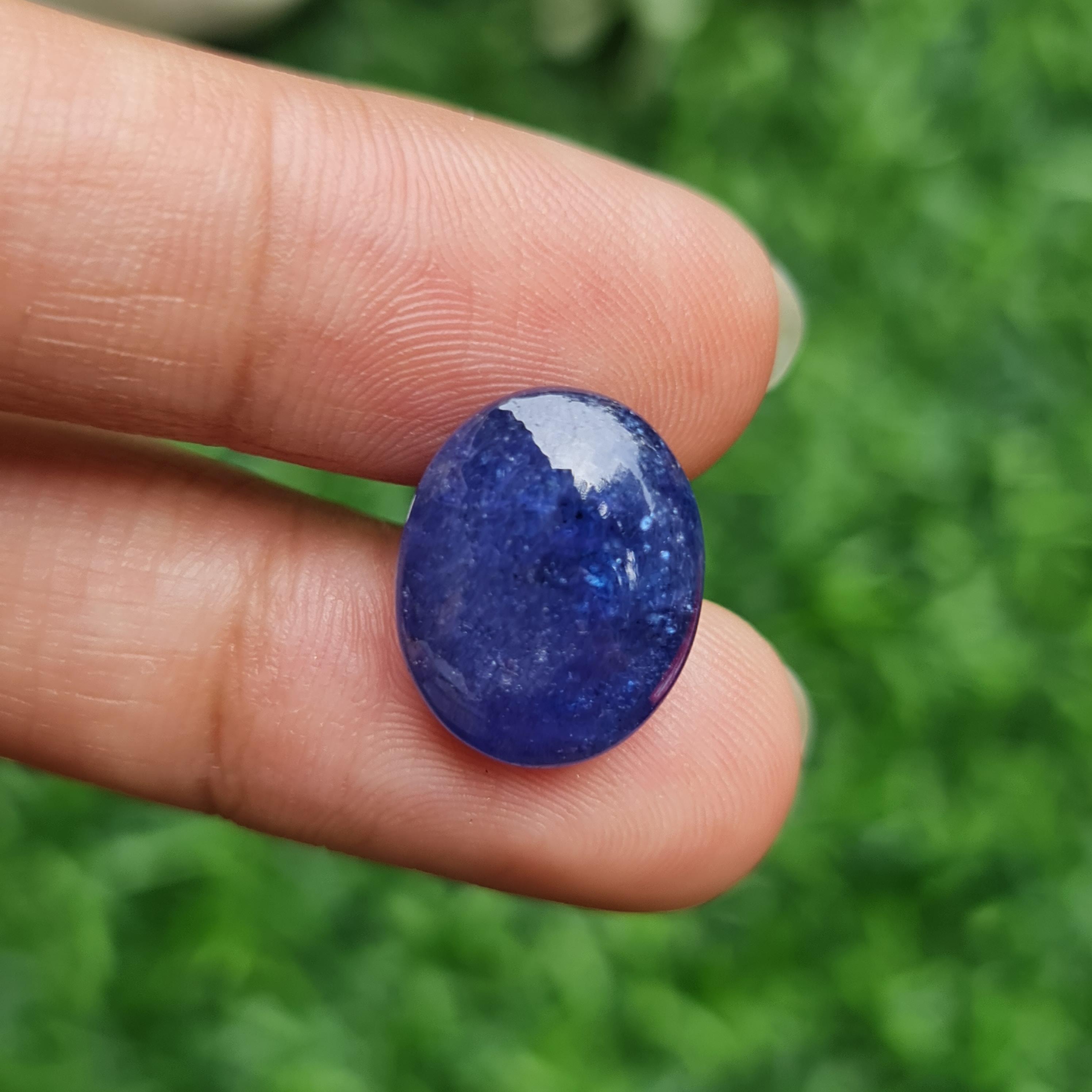 พลอย แทนซาไนท์ Tanzanite 13.44 กะรัต (Cts.) พลอยแท้ อัญมณีมงคลประจําวันเกิด เครื่องประดับพลอย
