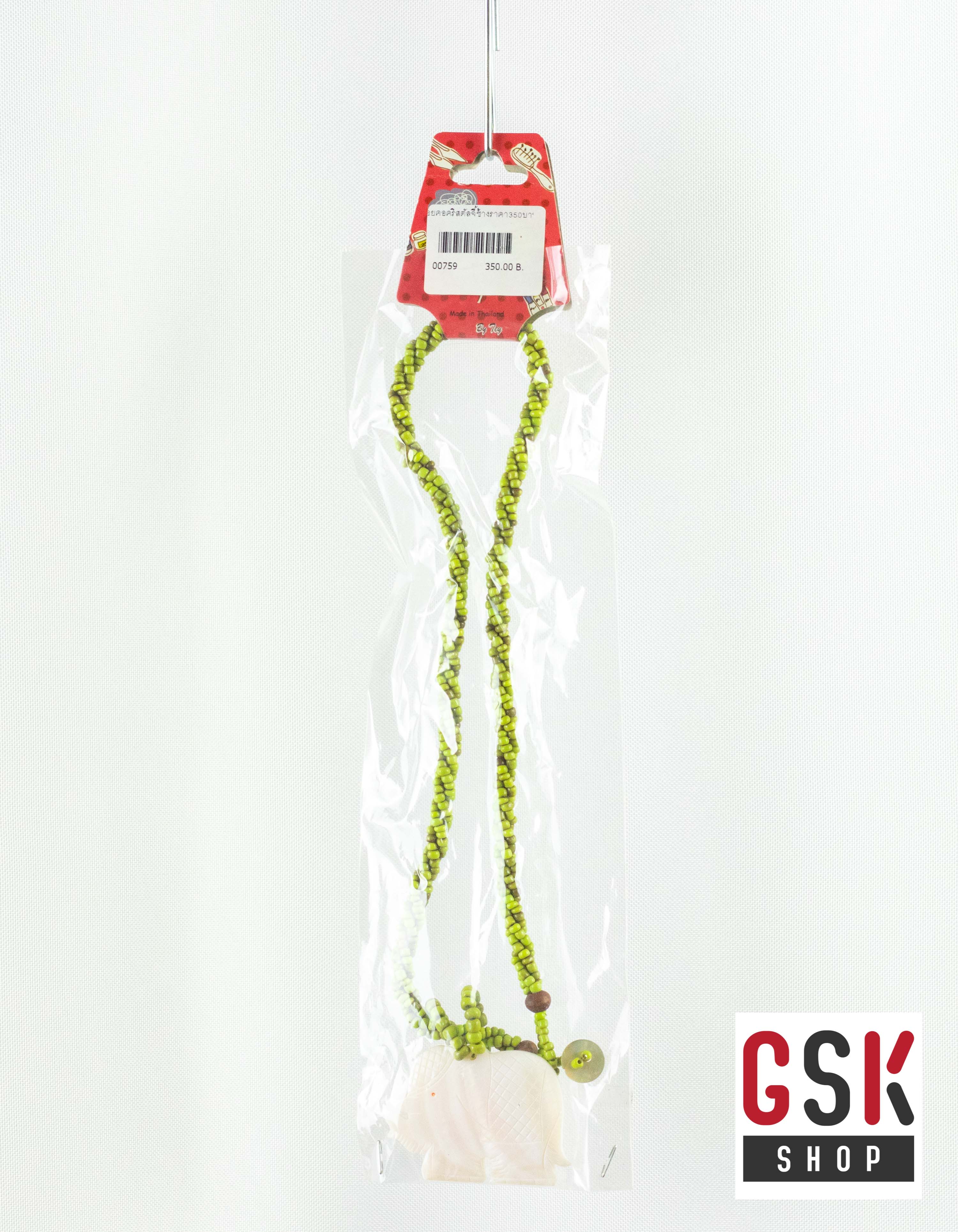 สร้อยคอคริสตัล จี้ช้าง