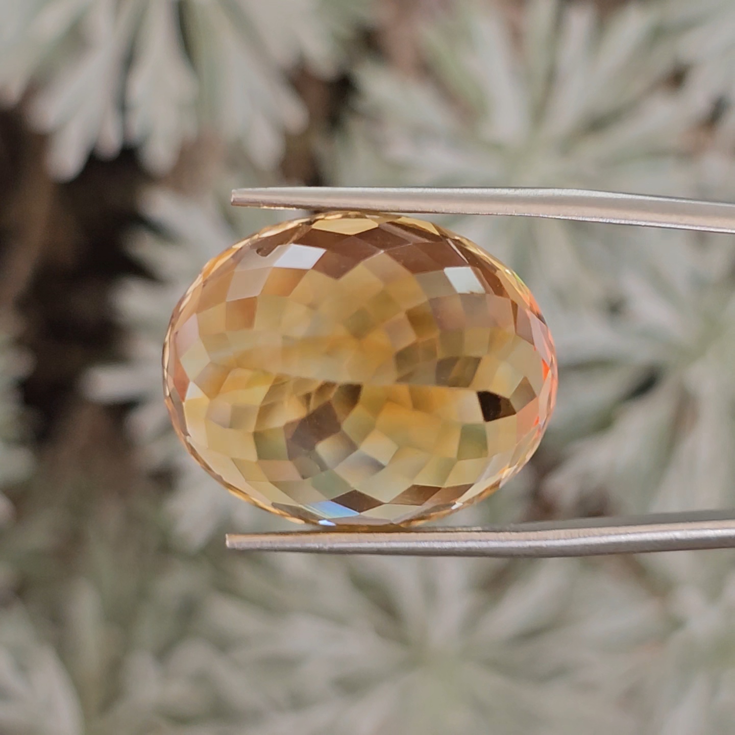 พลอย ซิทริน Citrine 32.66 กะรัต (Cts.) พลอยแท้ อัญมณีมงคลประจําวันเกิด เครื่องประดับพลอย