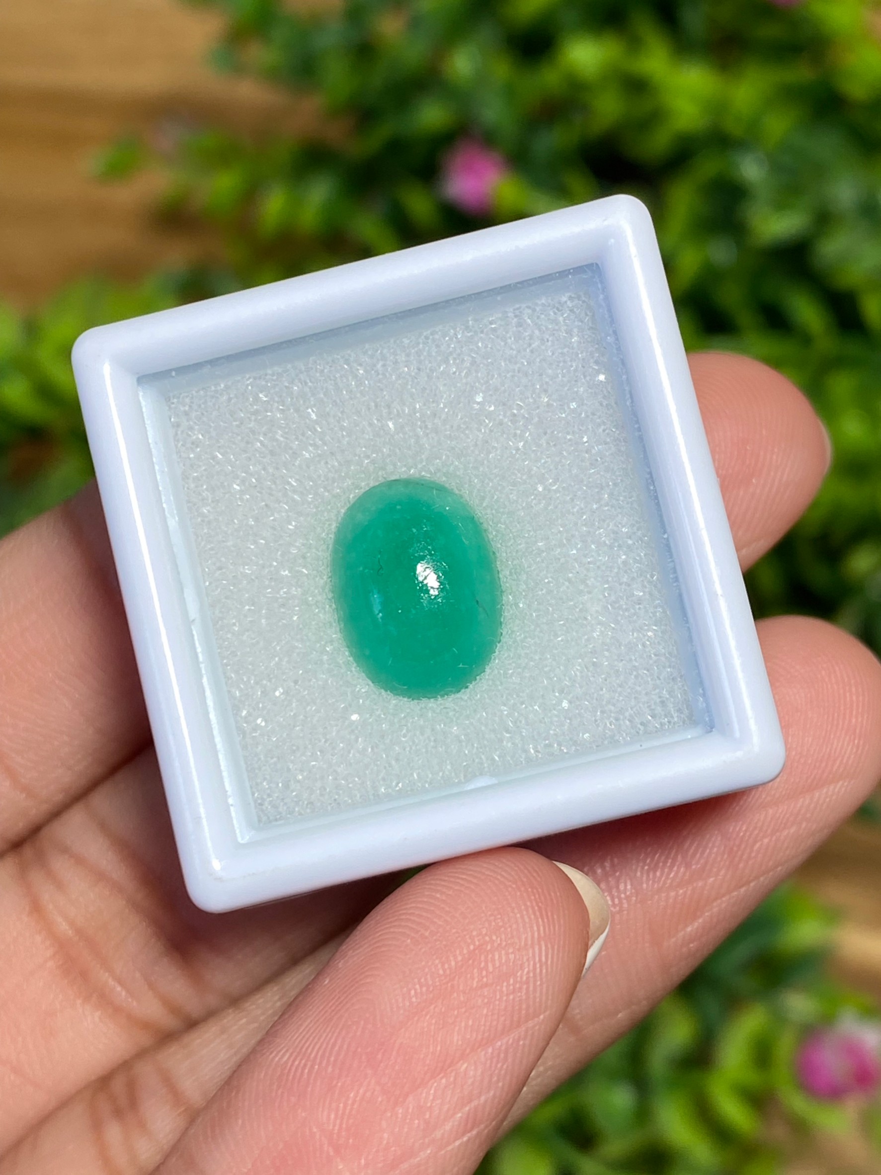 พลอย มรกต โคลัมเบีย Colombian Emerald 4.56 กะรัต (Cts.) พร้อมใบเซอร์ พลอยแท้ อัญมณีมงคลประจําวันเกิด เครื่องประดับพลอย