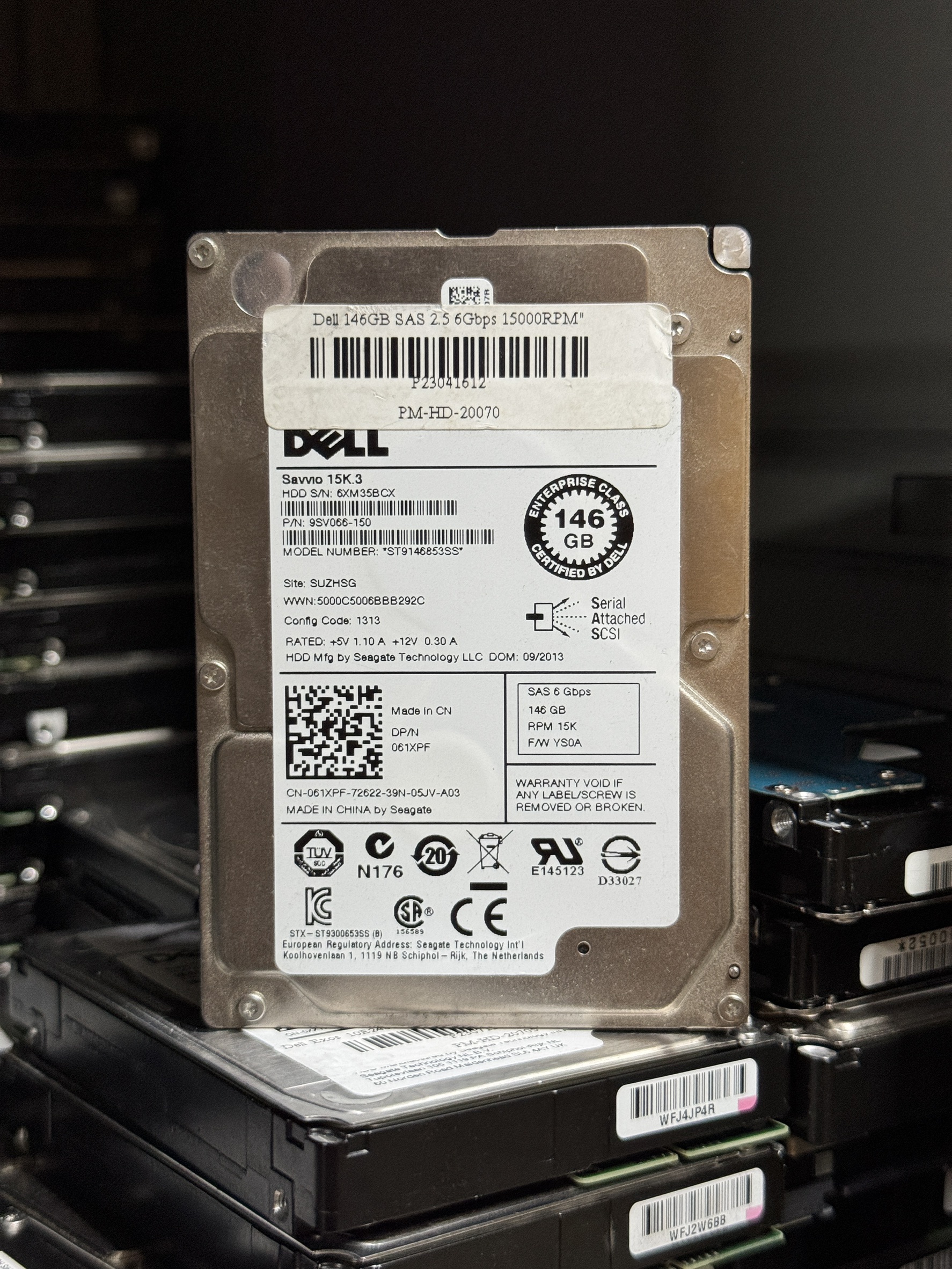 HDD Server Dell 146GB SAS 2.5 6Gbps 15000RPM" มี 50 ลูก