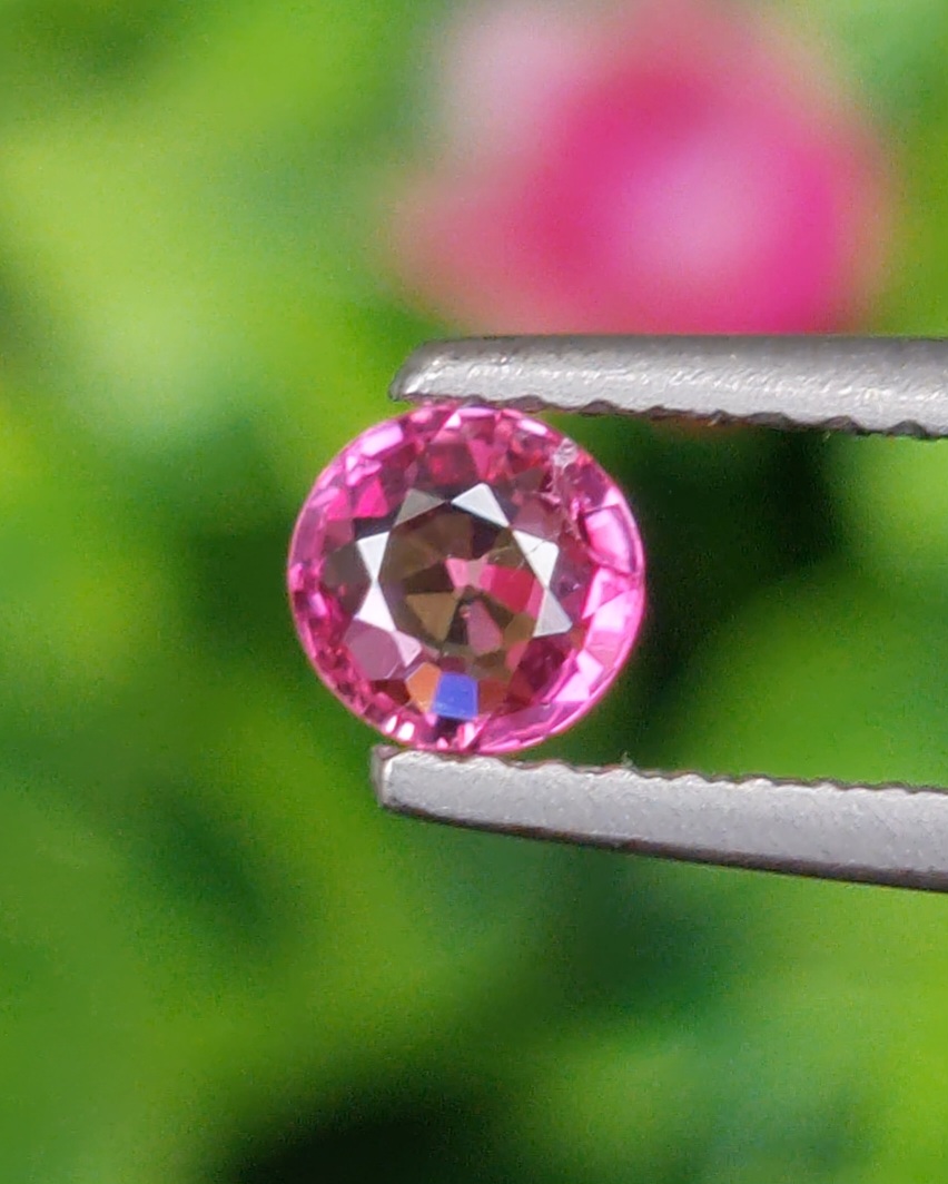 พลอย ชมพู พิ้ง แซฟไฟร์ Pink Sapphire ดิบ Unheated 0.30 กะรัต (Cts.) พลอยแท้ อัญมณีมงคลประจําวันเกิด เครื่องประดับพลอย