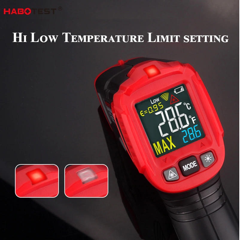 เลเซอร์วัดอุณหภูมิ อินฟราเรด HABOTEST รุ่น HT650A
