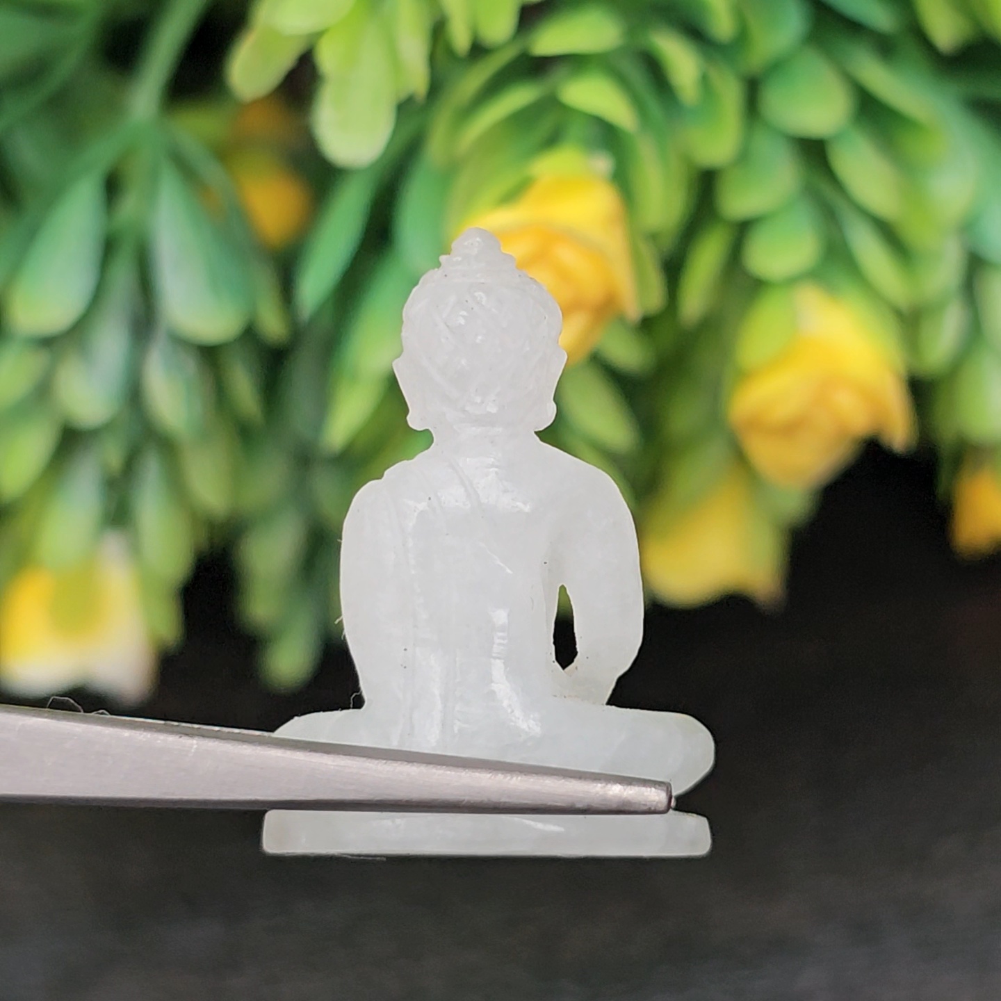 หยก แกะสลัก รูป พระ (Burmese jadeite) 20.00 กะรัต (cts.) หยก พม่า แท้