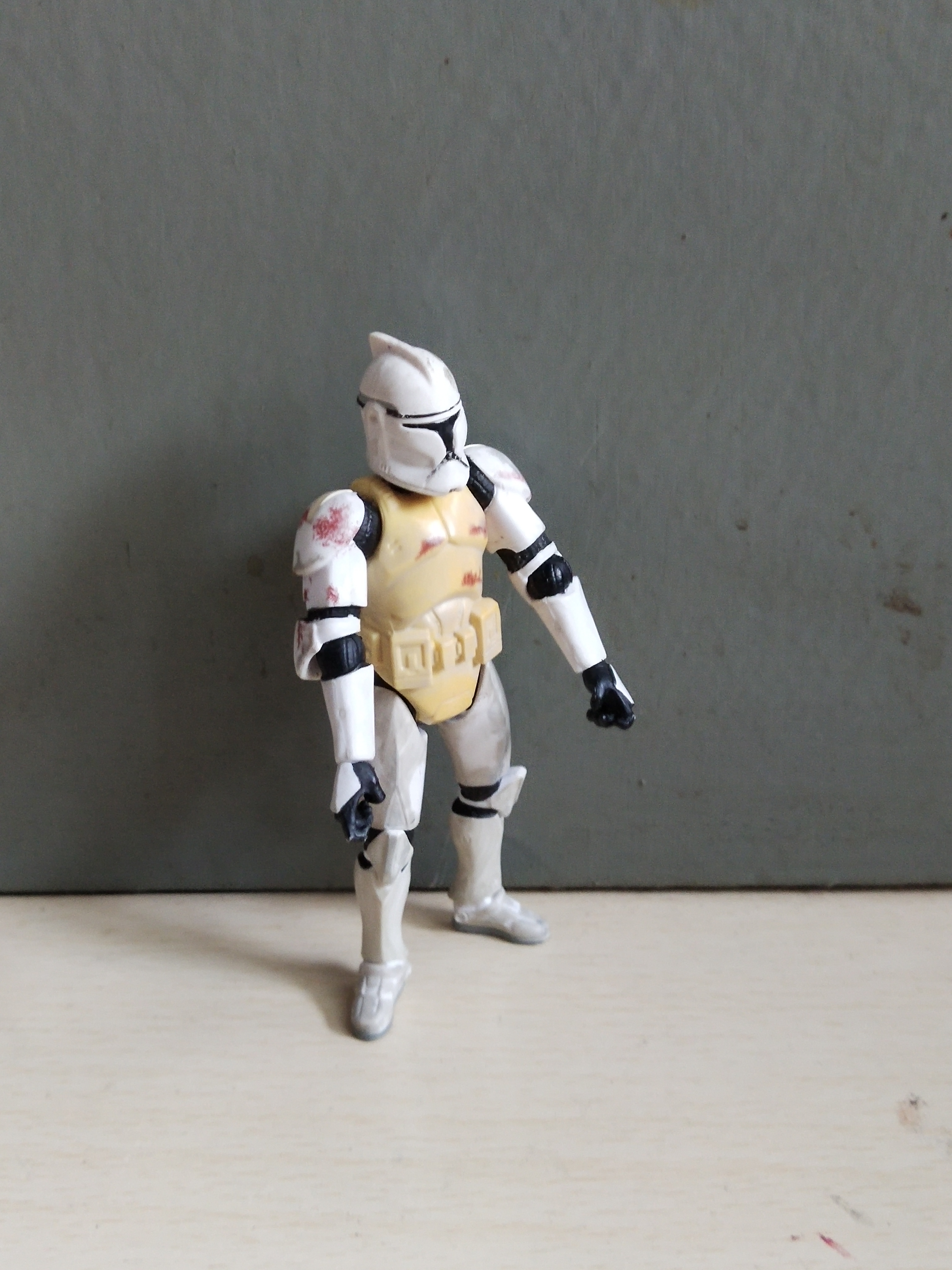 มีหลายภาพ ฟิกเกอร์ โคลนทรูปเปอร์ ขนาดประมาณ 10 ซม. จากภาพยนต์ Star Wars, Attack of the Clone