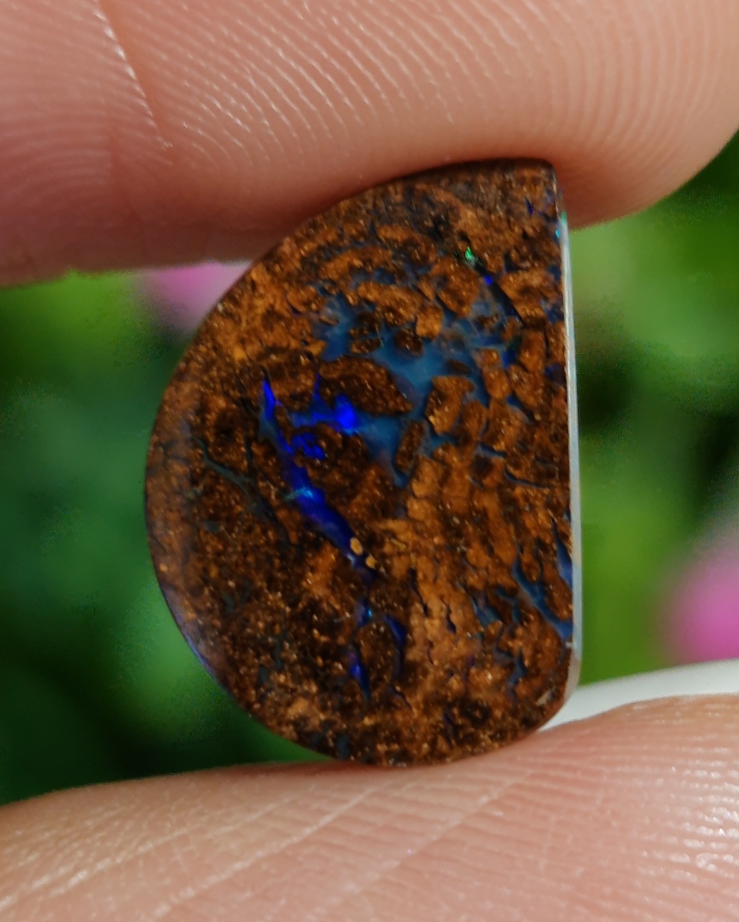 พลอย โบลเดอร์ โอปอล ออสเตรเลีย Australian Boulder Opal 5.22 กะรัต (Cts.) พลอยแท้ อัญมณีมงคลประจําวันเกิด เครื่องประดับพลอย
