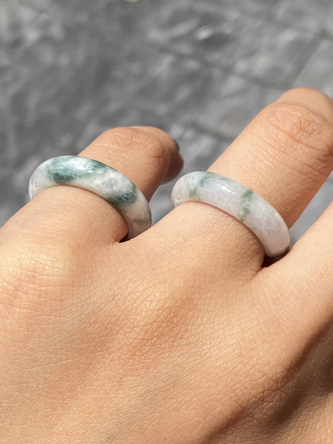 แหวนหยก (jadeite) Size 53 หยก พม่า แท้ (Myanmar Jade) Type A