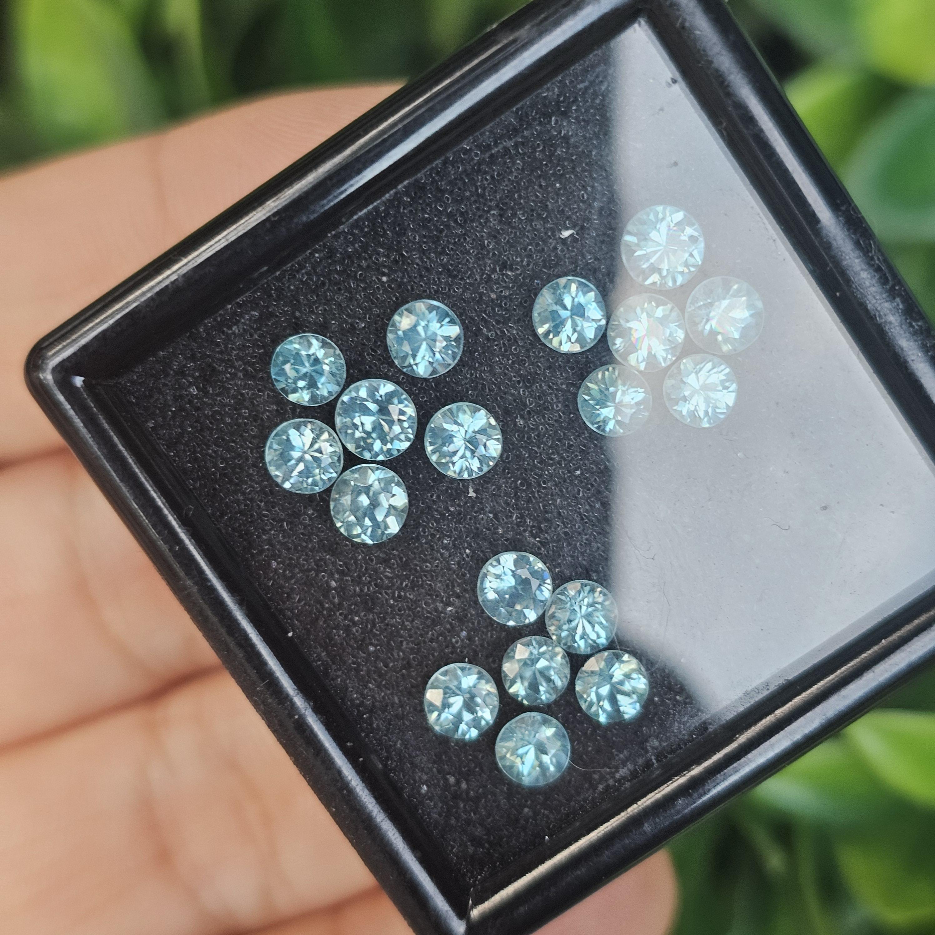 พลอย เพทาย Natural Zircon 7.18 กะรัต (Cts.) 9 เม็ด (18Pcs.) พลอยแท้อัญมณีมงคล ประจําวันเกิด เครื่องประดับพลอย