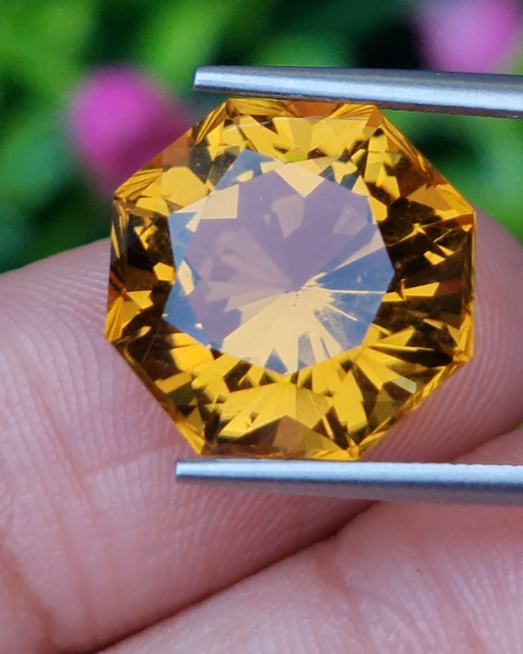 พลอย ซิทริน Citrine 10.03 กะรัต (Cts.) พลอยแท้ อัญมณีมงคลประจําวันเกิด เครื่องประดับพลอย