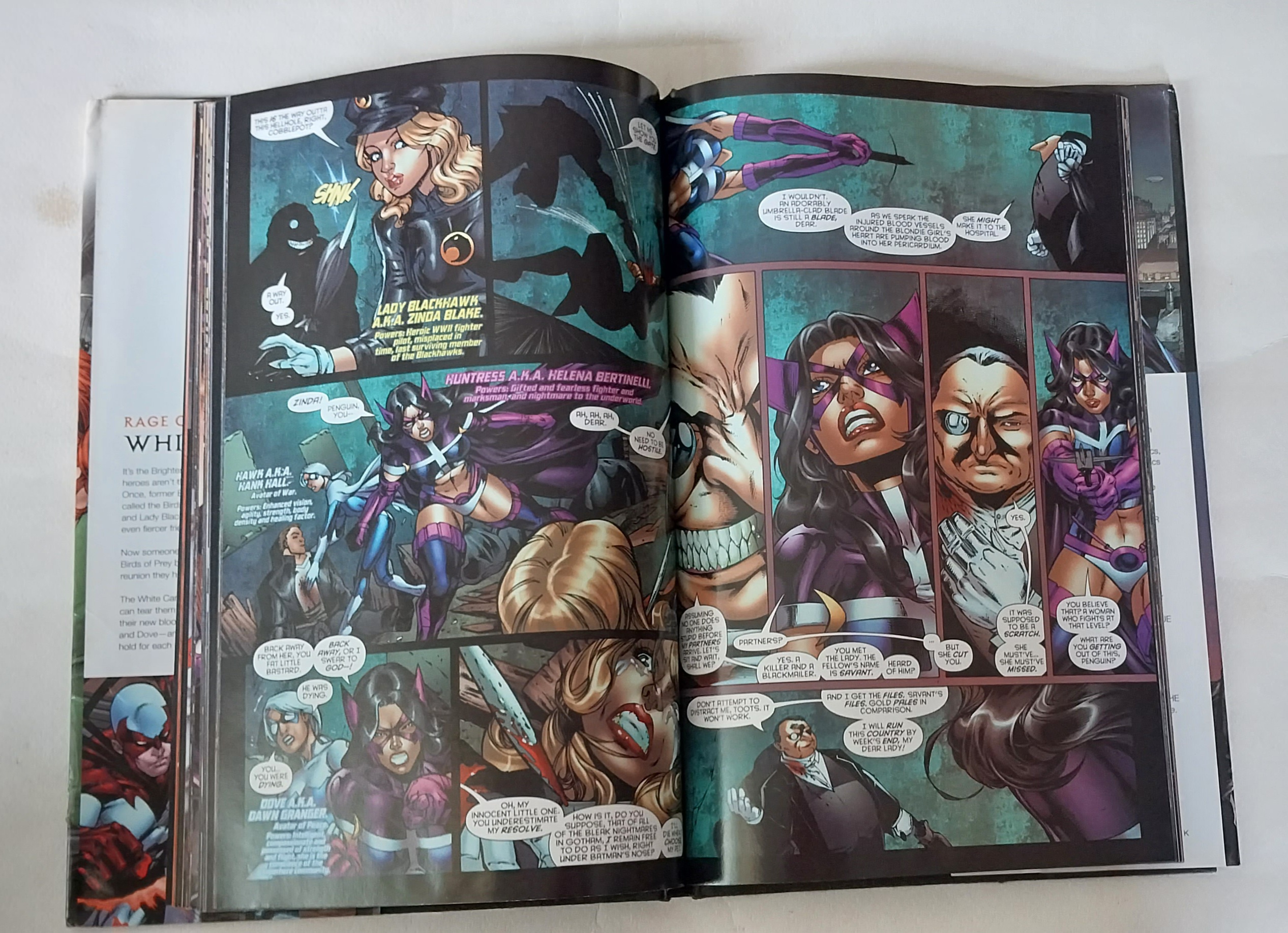 หนังสือภาพการ์ตูน ปกแข็ง มีปกหุ้ม **มีตำหนิ โปรดดูทุกภาพ,DC comics ฉบับภาษาอังกฤษ brightest Day Birds of prey End Run, โดย Gail Simons ed Benes, Adriana Melo Alvin lee หนังสือปกแข็งมีปกหุ้ม กระดาษมัน ภาพสีทั้งเล่ม