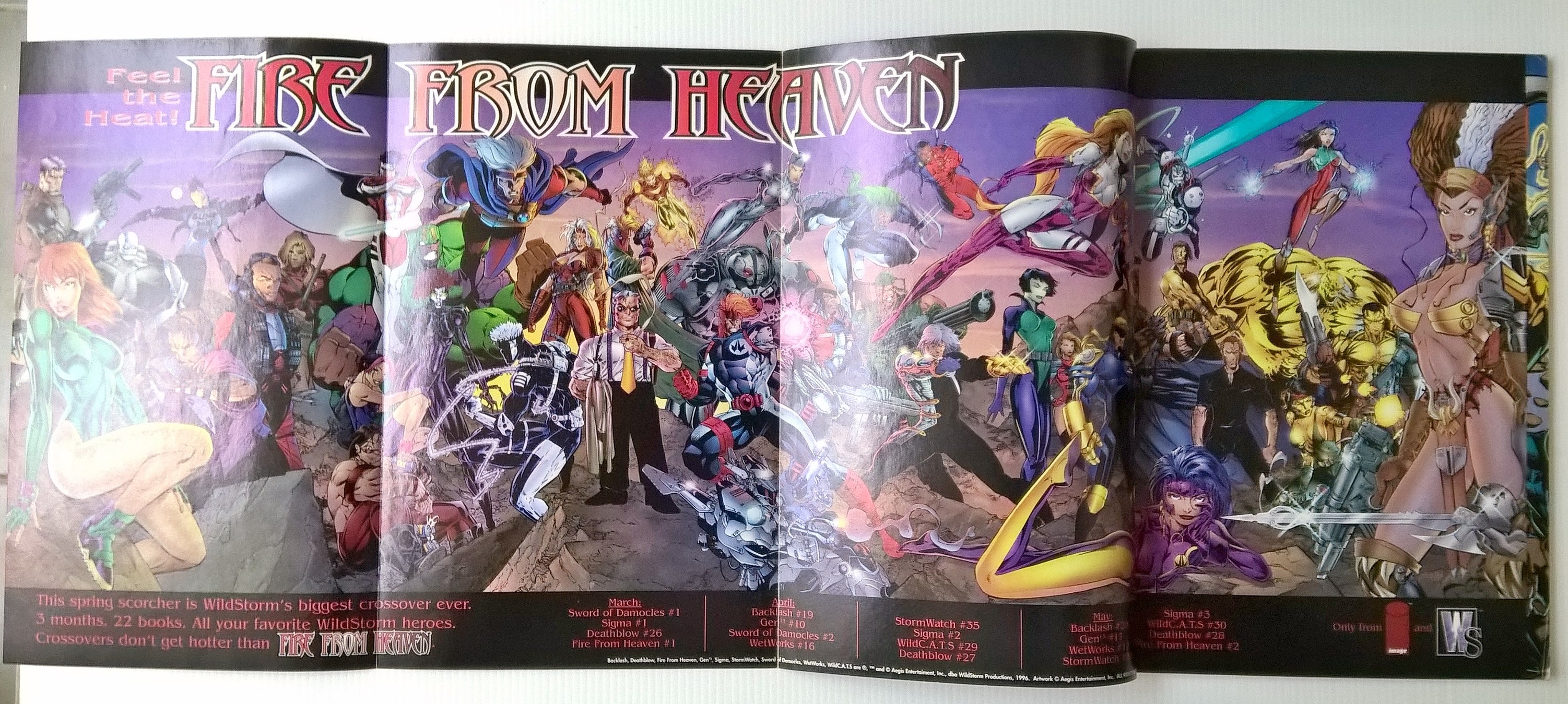 นิตยสารเก่าแนวการ์ตูนWIZARD, MARVEL DC CROSSOVER Special Report