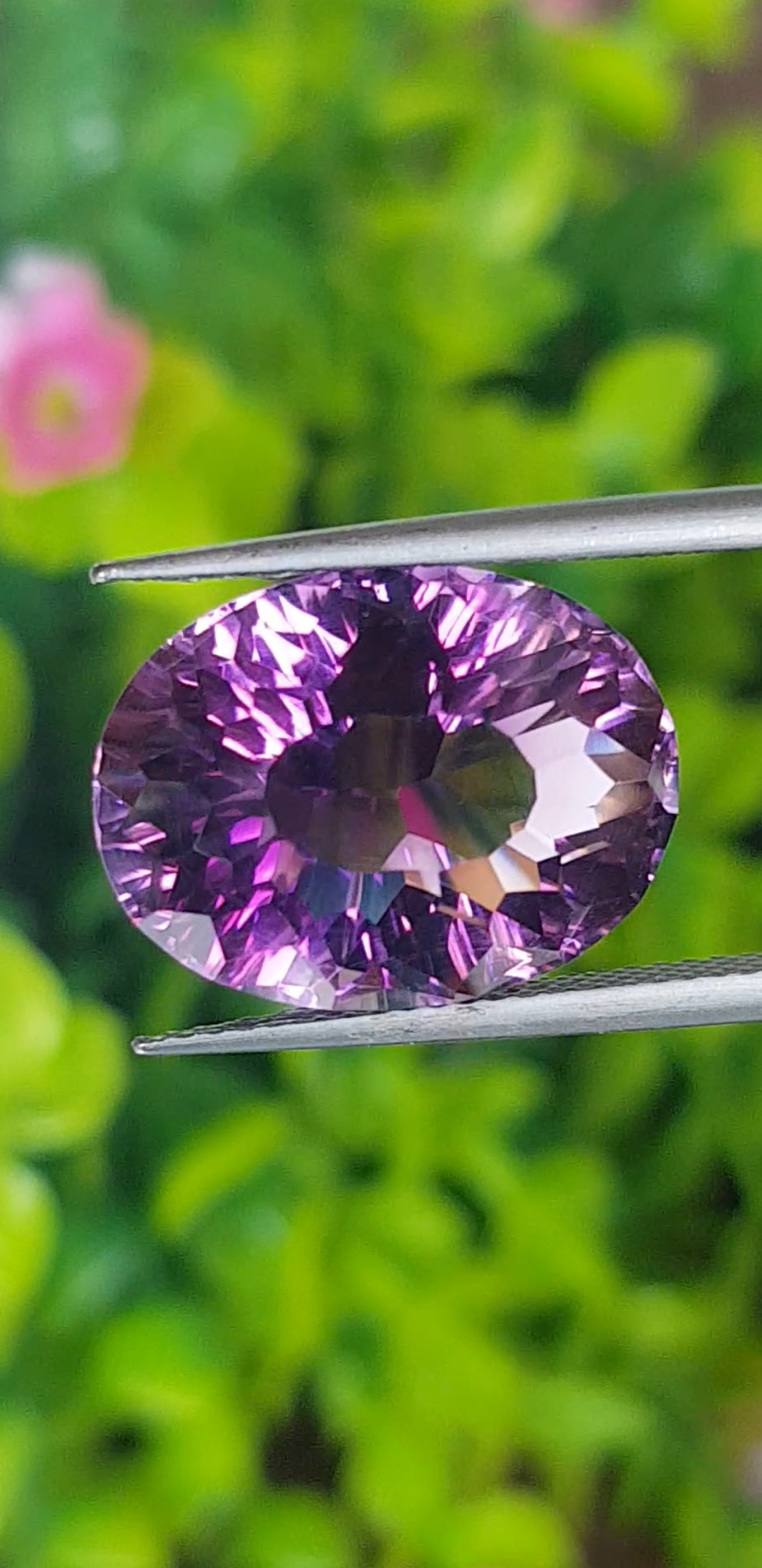 พลอย อเมทิส Amethyst 10.80 กะรัต (Cts.) พลอยแท้ อัญมณีมงคลประจําวันเกิด เครื่องประดับพลอย