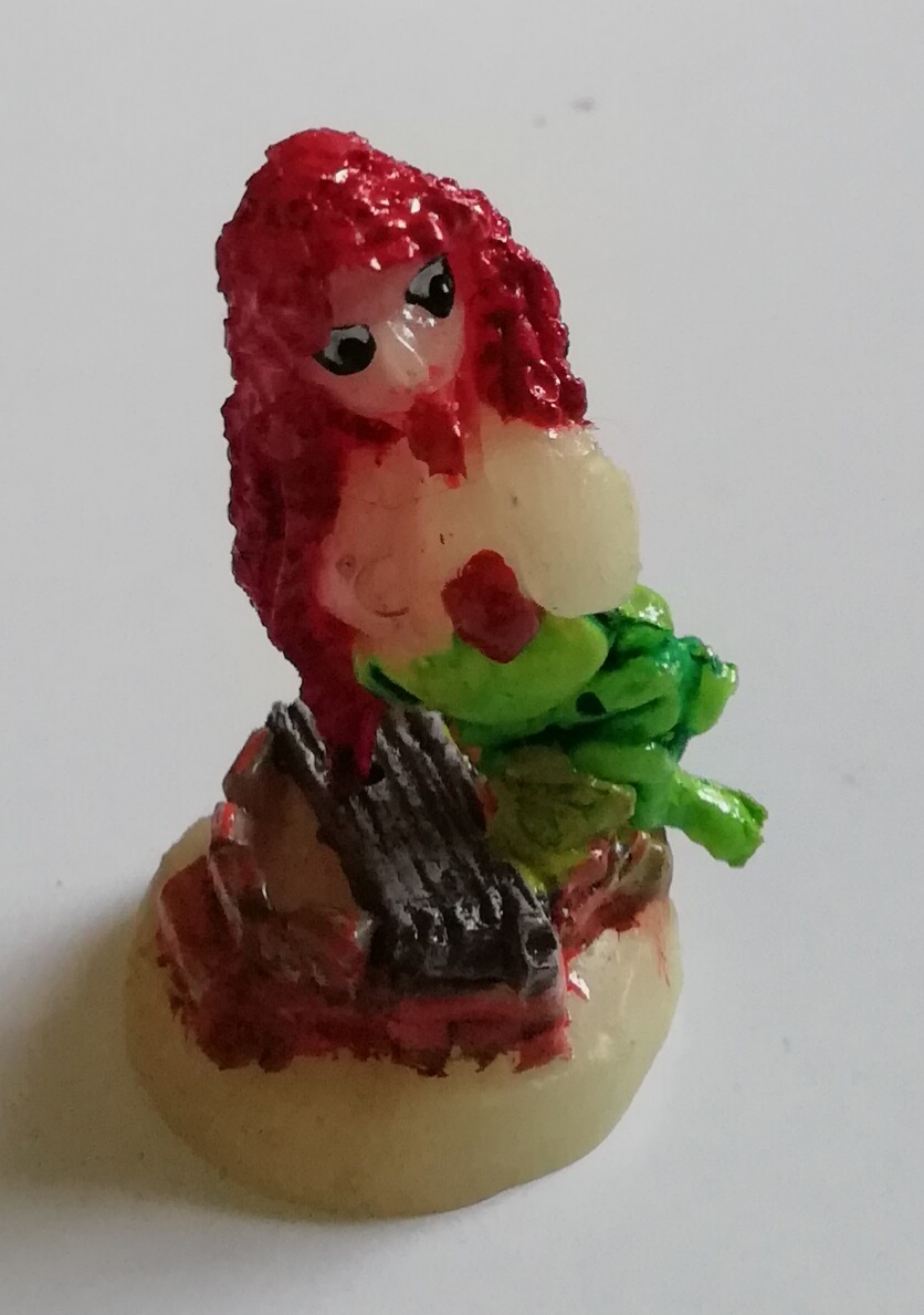 โมเดลแฮนด์เมด ซีรีย์ ผีกระสือ พร้อมฐาน, Thailand handmade toy, ghost model, Christmas serie, glow in the dark base