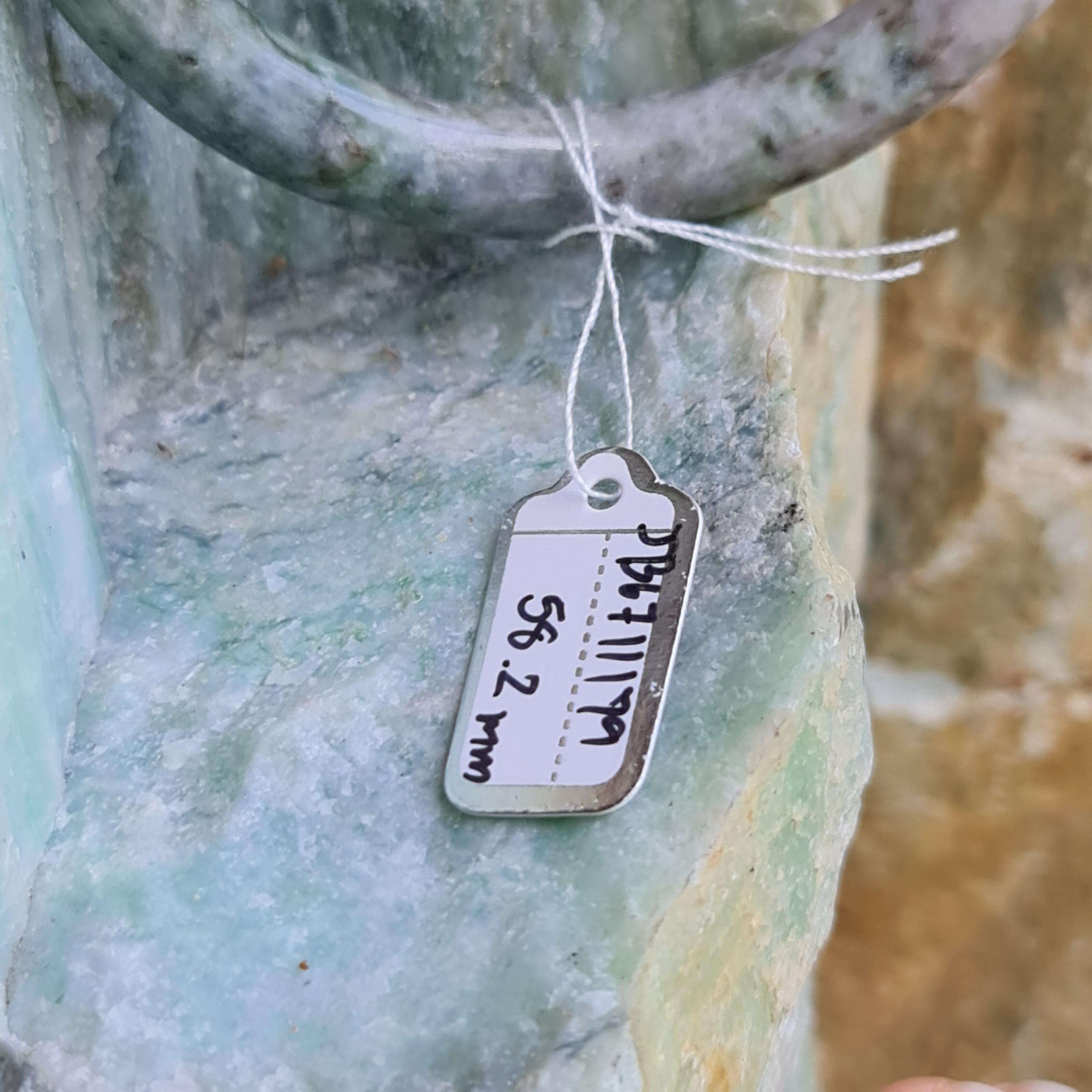 JB6711179 หยก พม่า แท้ Jade กำไลหยก 58.2 มม. (Jadeite bracelet) พม่า (Myanmar)