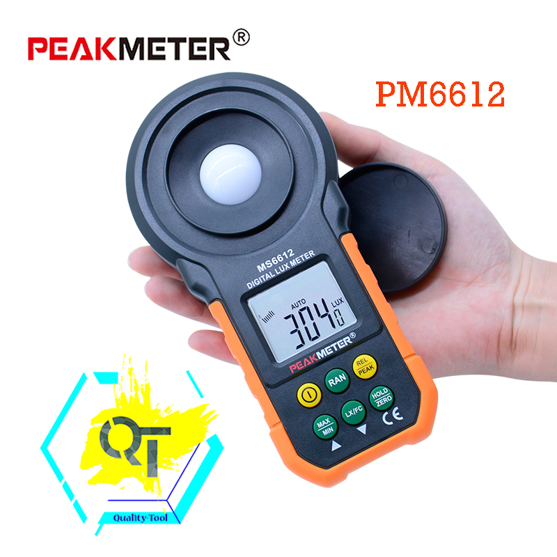 PEAKMETER เครื่องวัดแสง Digital Lux Meter PM6612