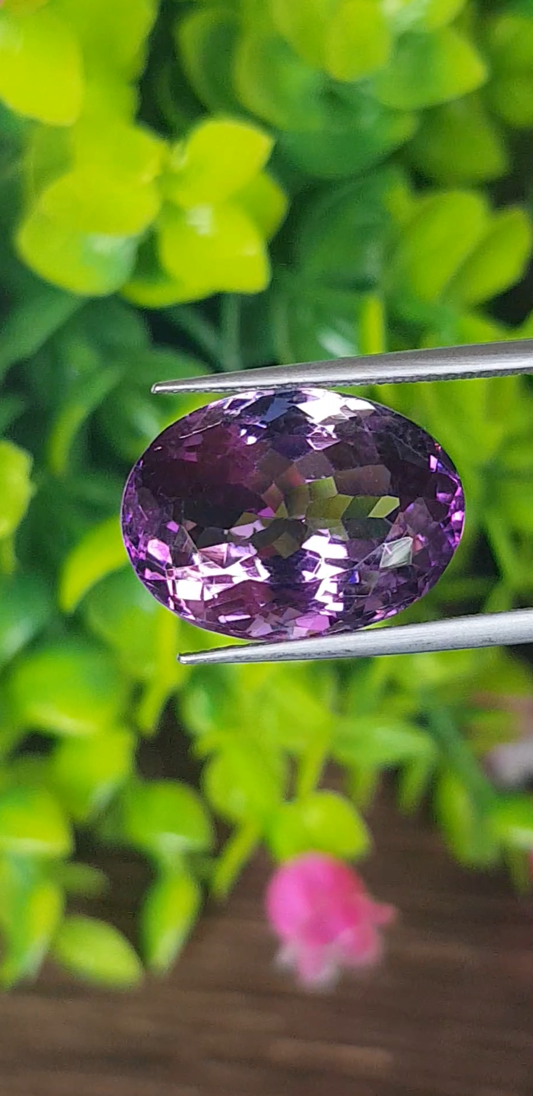 พลอย อเมทิส Amethyst 12.12 กะรัต (Cts.) พลอยแท้ อัญมณีมงคลประจําวันเกิด เครื่องประดับพลอย