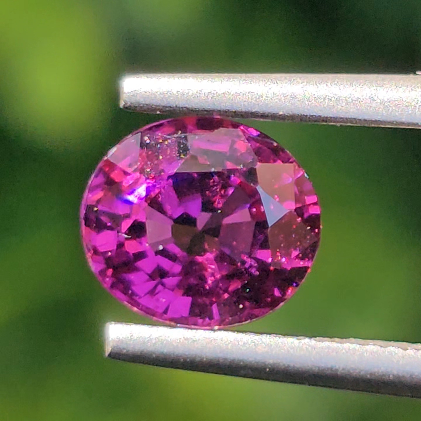 พลอย อุมบาไลต์ การ์เน็ต Umbalite Garnet 1.07กะรัต (Cts.) ดิบ Unheated ลอยแท้ อัญมณีมงคลประจําวันเกิด เครื่องประดับพลอย