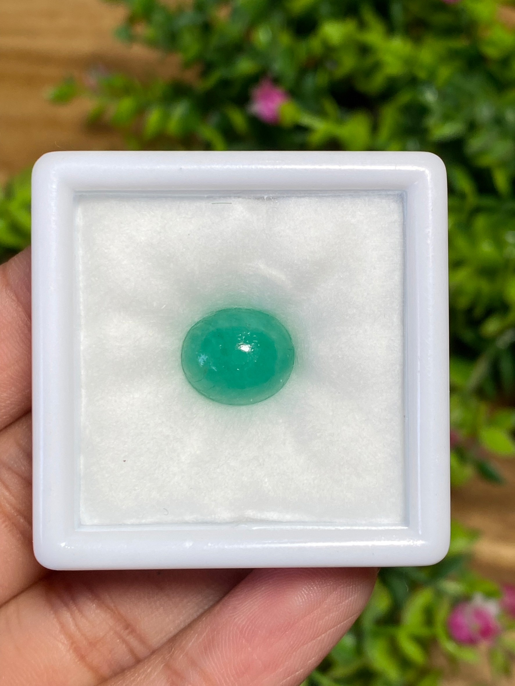 พลอย มรกต โคลัมเบีย Colombian Emerald 5.16 กะรัต (Cts.) พร้อมใบเซอร์ พลอยแท้ อัญมณีมงคลประจําวันเกิด เครื่องประดับพลอย