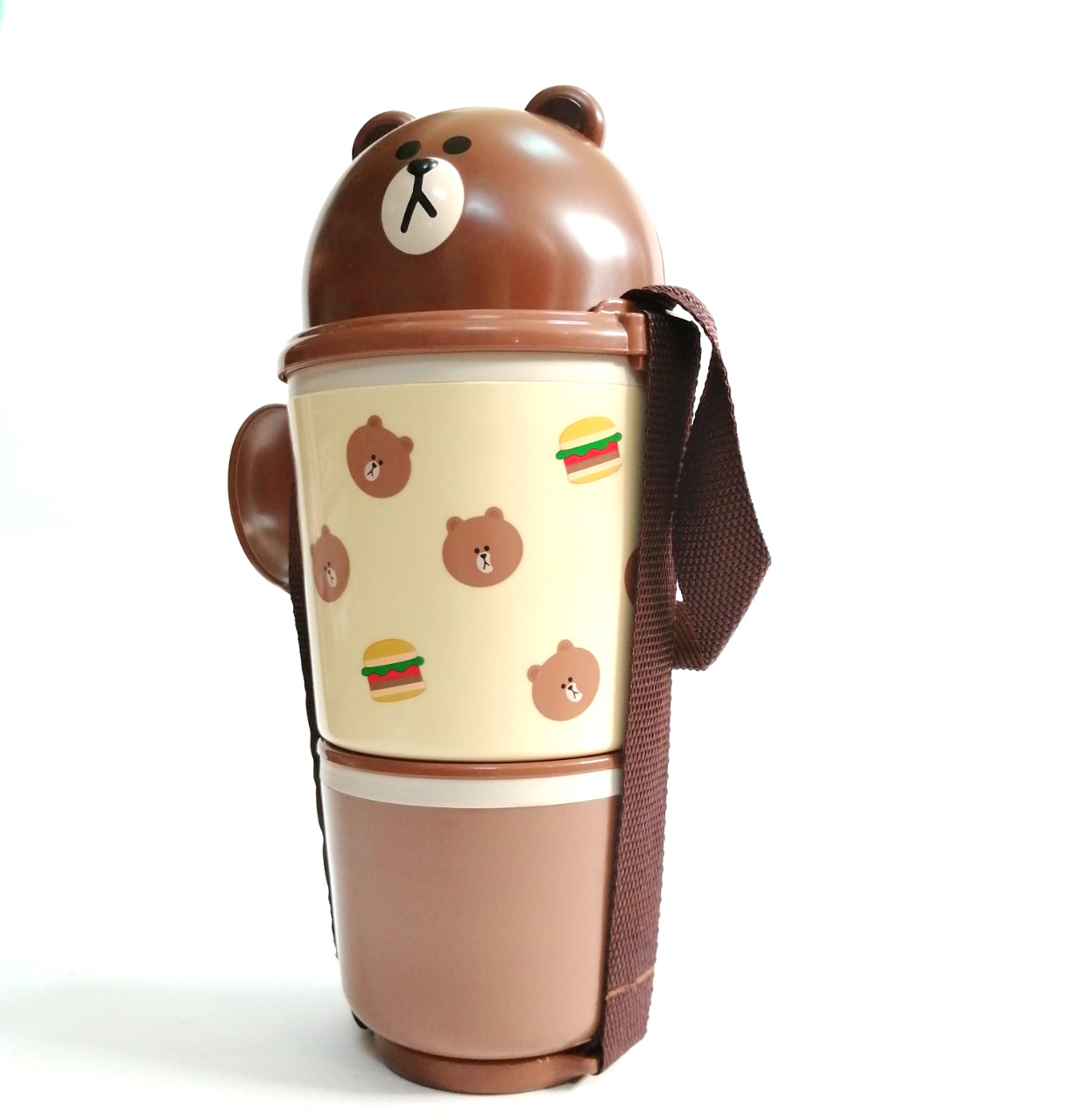 ชุดปิ่นโตหมีบราวน์ brown แคแรคเตอร์ จาก LINE สามารถแยกออกจากกัน ได้4ชิ้น(ตามรูป) สภาพดี ขนาดตามรูป มีรอยบ้าง
