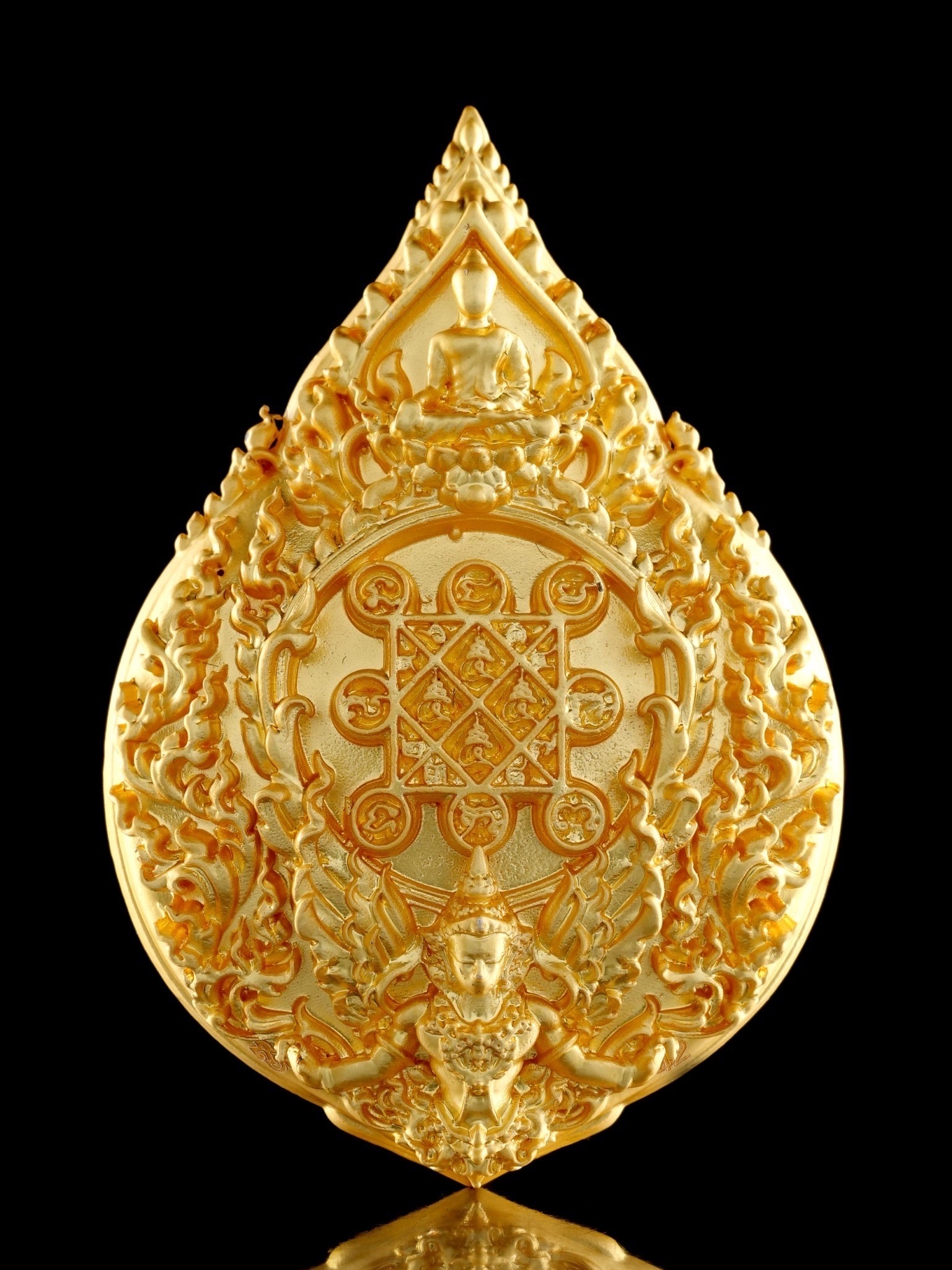 ท้าวเวสสุวรรณโณ รุ่น ทรัพย์มงคล รหัส5 เนื้อทองเทวาฤทธิ์ชุบทองคำแท้