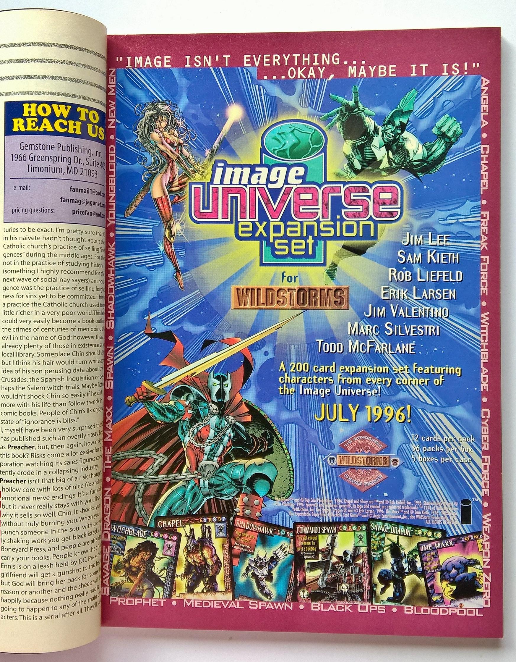 นิตยสารการ์ตูนเก่า ภาษาอังกฤษ Warrior #1 Comic Book in the World,Warrior-Callahan-Smith "I AM, I AM IRONMAN" FAN#14, AUGUST 1996