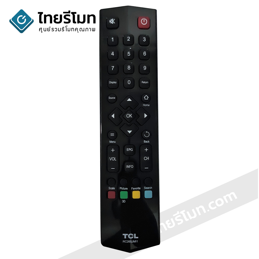 รีโมททีวี TCL รุ่นRC260JMI1 *กดอ่านรายละเอียดปุ่มคำสั่งให้ตรง*